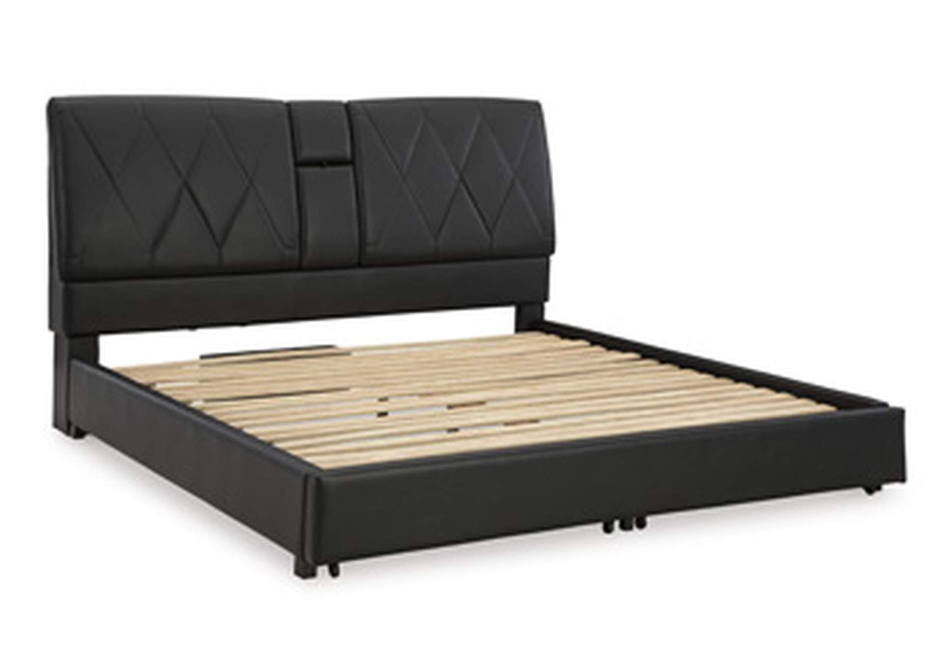 Beckilore King Upholstered Storage Bed,Signature Design By Ashley