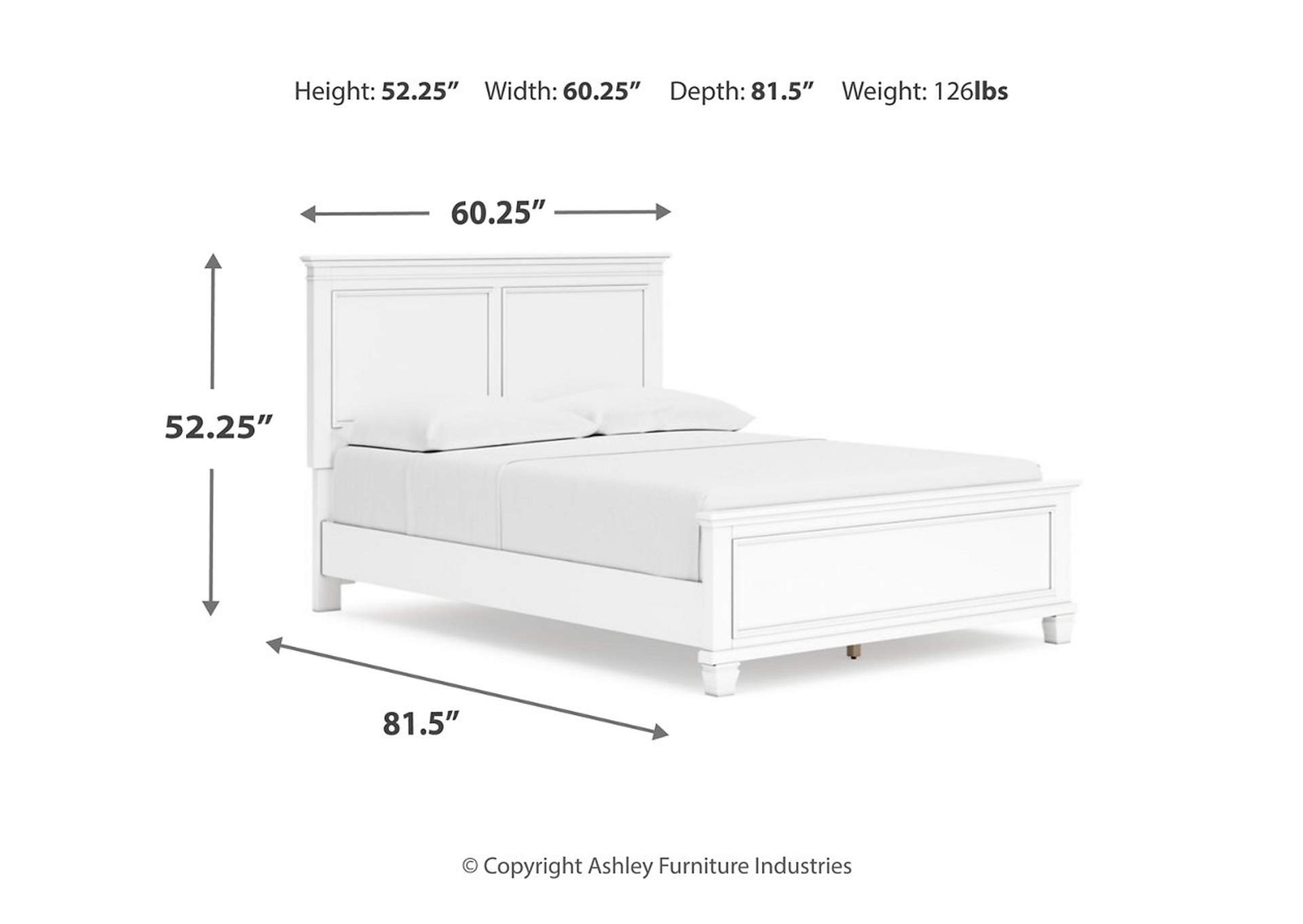 Fortman Full Panel Bed with Mirrored Dresser,Signature Design By Ashley