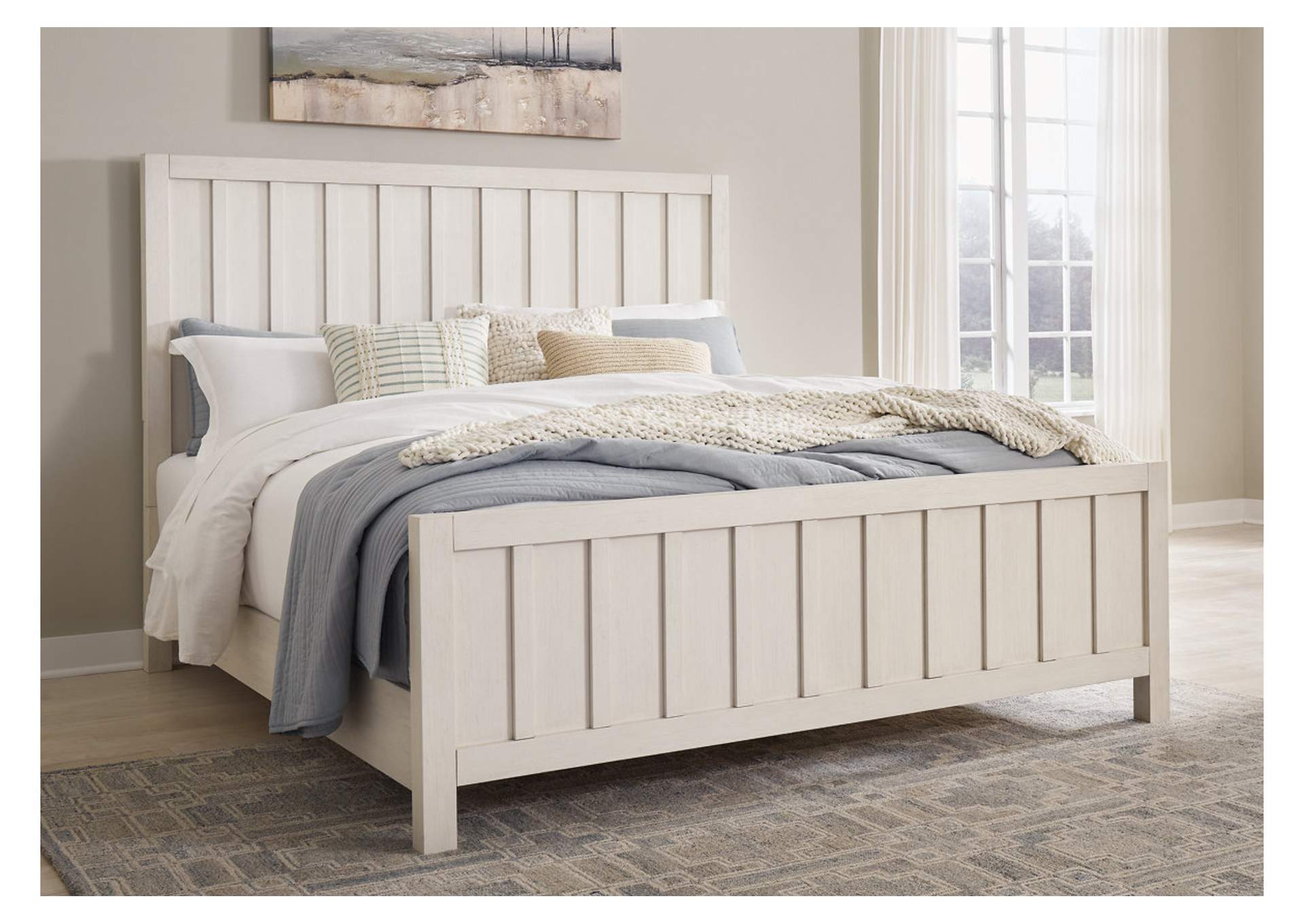 Shaybrock King Panel Bed with Dresser and 2 Nightstands,Benchcraft