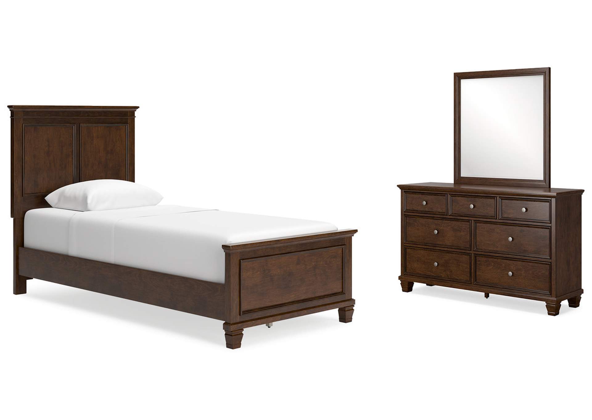 Danabrin Twin Panel Bed with Mirrored Dresser,Signature Design By Ashley