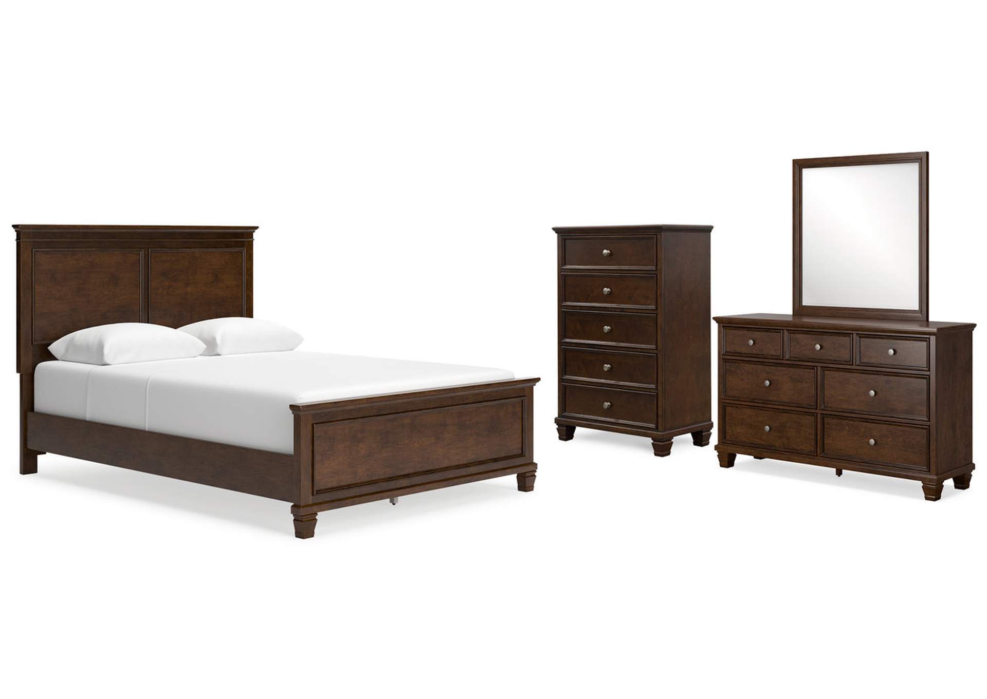 Danabrin Queen Panel Bed with Mirrored Dresser and Chest,Signature Design By Ashley