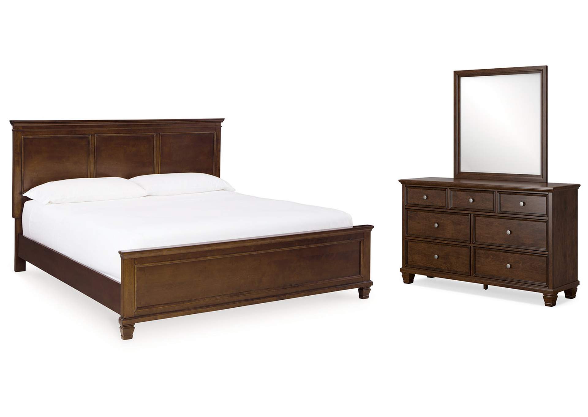 Danabrin King Panel Bed with Mirrored Dresser,Signature Design By Ashley