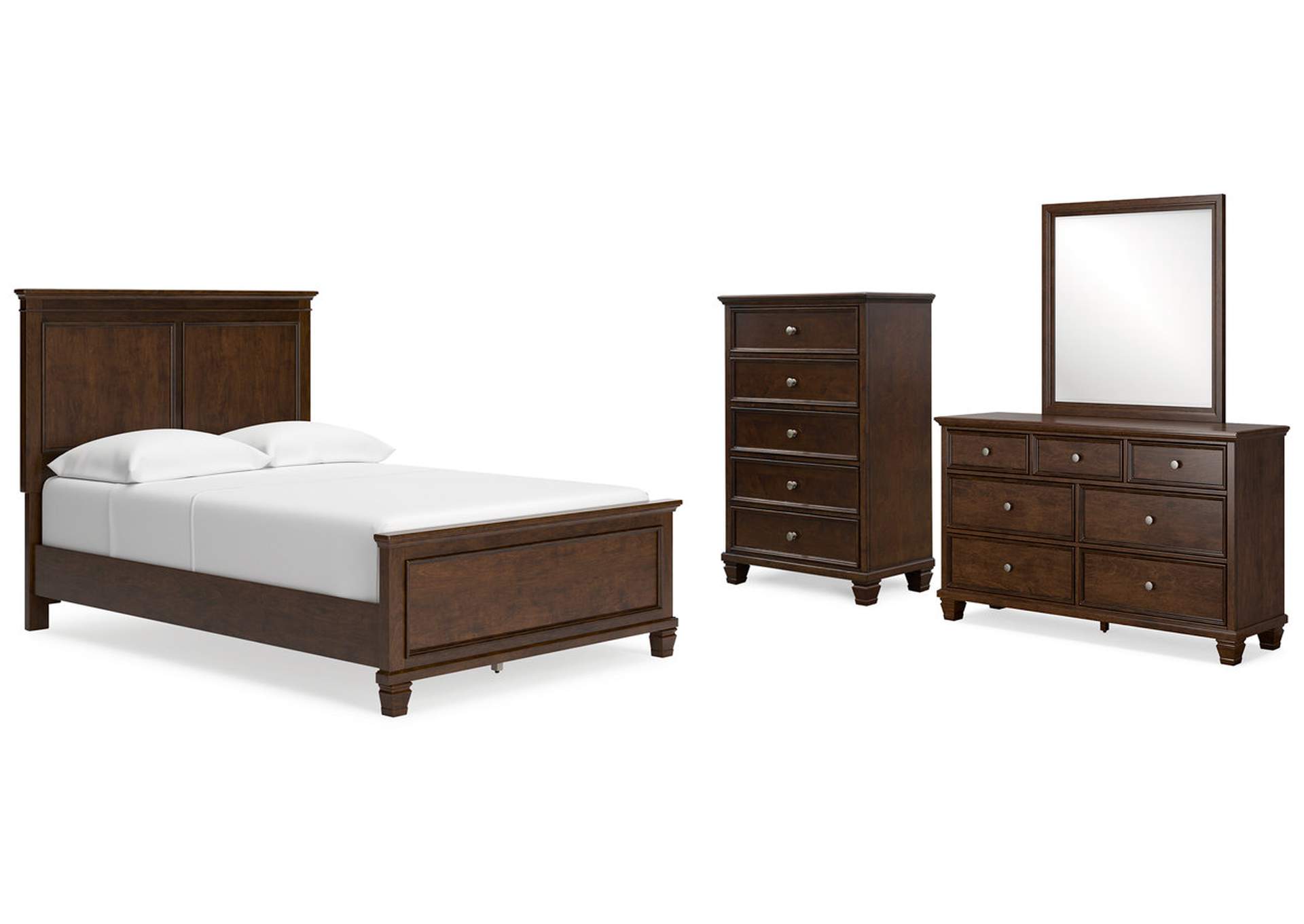 Danabrin Full Panel Bed with Mirrored Dresser and Chest,Signature Design By Ashley