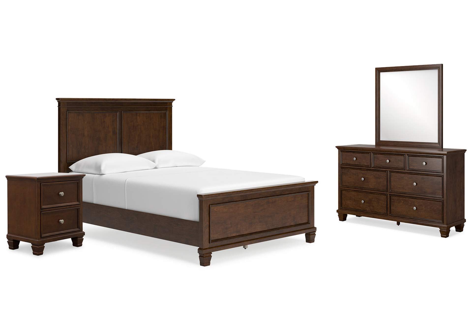 Danabrin Full Panel Bed with Mirrored Dresser and Nightstand,Signature Design By Ashley