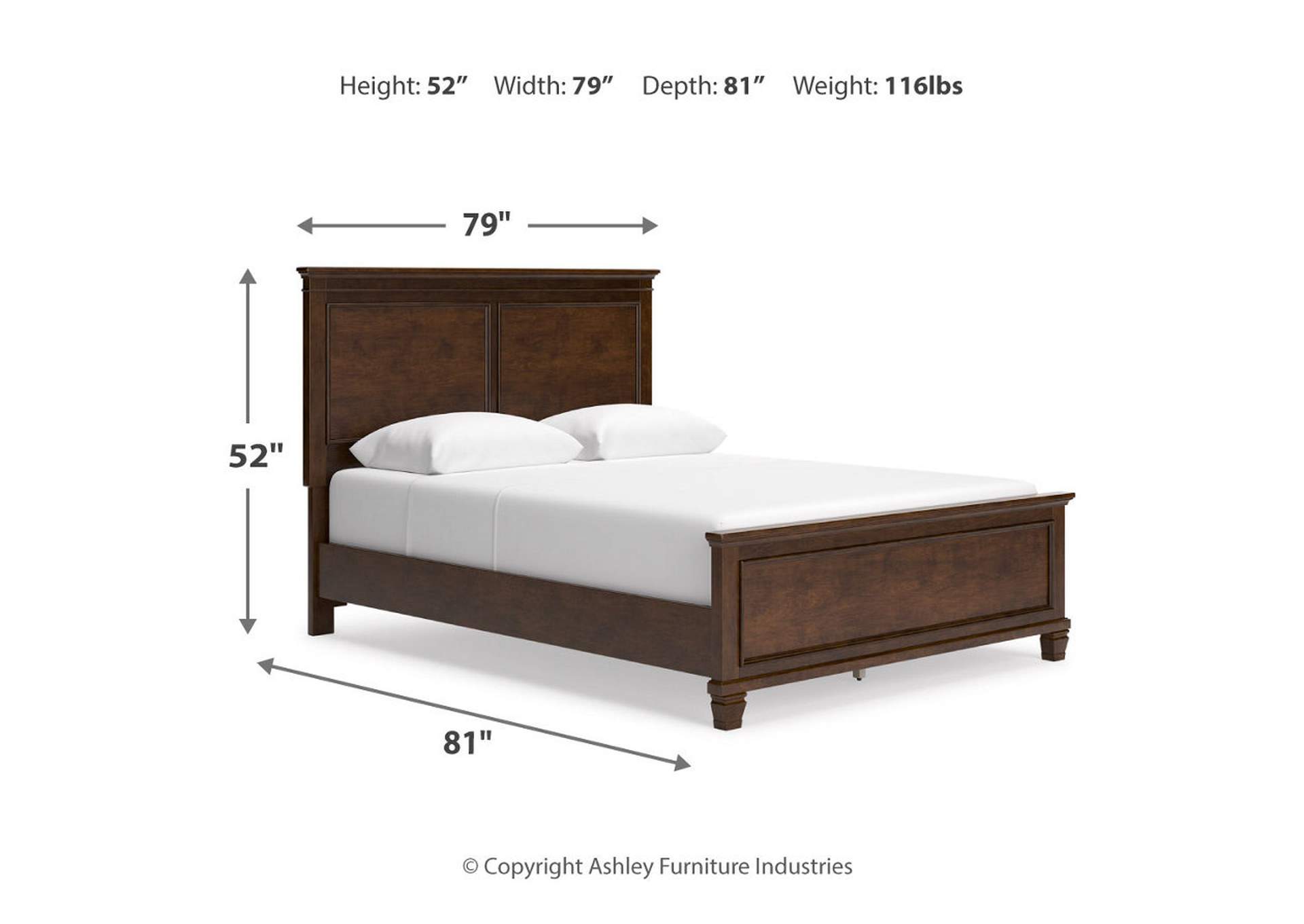 Danabrin Queen Panel Bed with Mirrored Dresser and Nightstand,Signature Design By Ashley