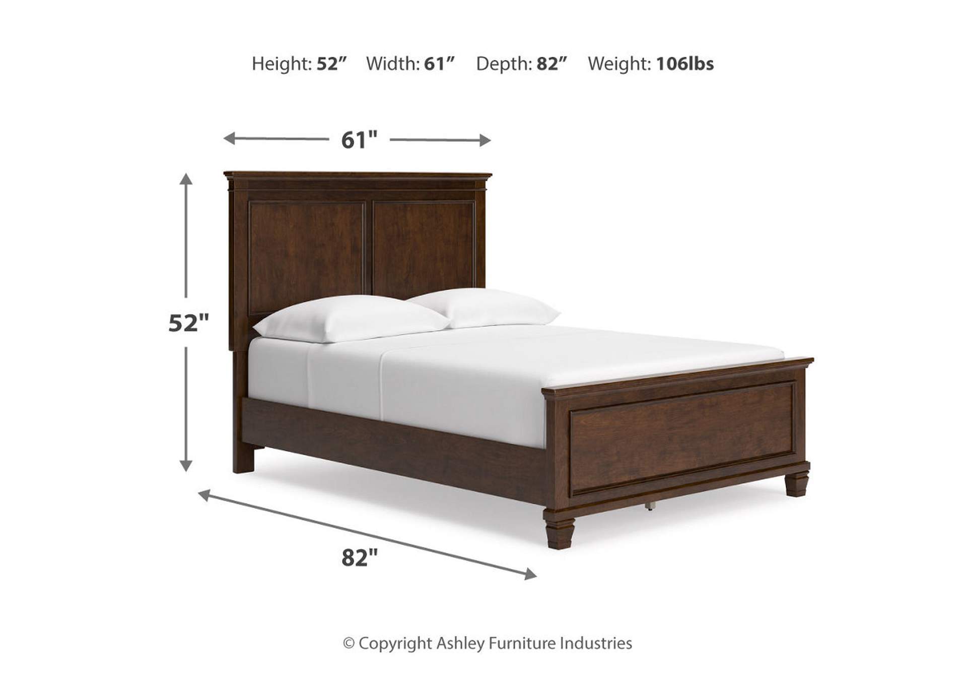 Danabrin Full Panel Bed with Mirrored Dresser and Nightstand,Signature Design By Ashley