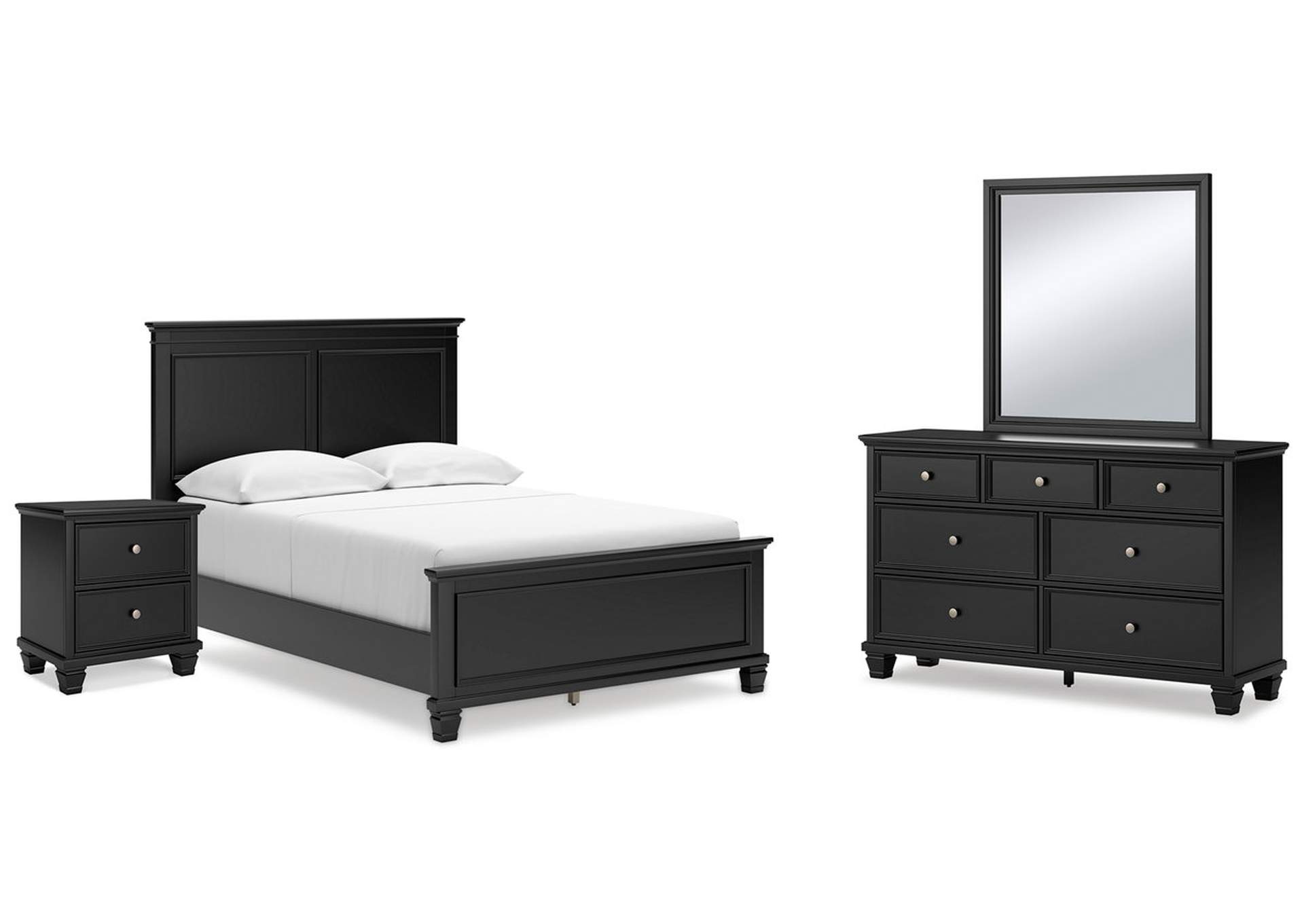 Lanolee Full Panel Bed with Mirrored Dresser and Nightstand,Signature Design By Ashley