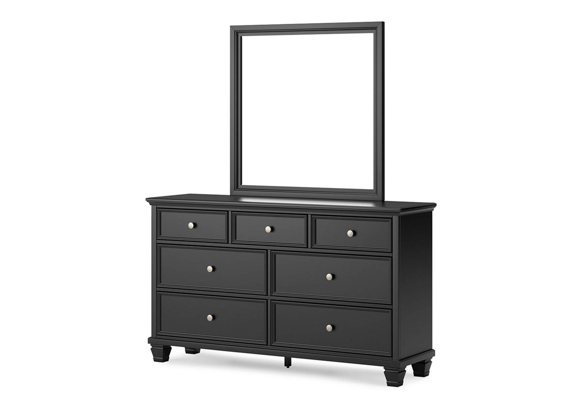 Lanolee Twin Panel Bed with Mirrored Dresser and Nightstand,Signature Design By Ashley