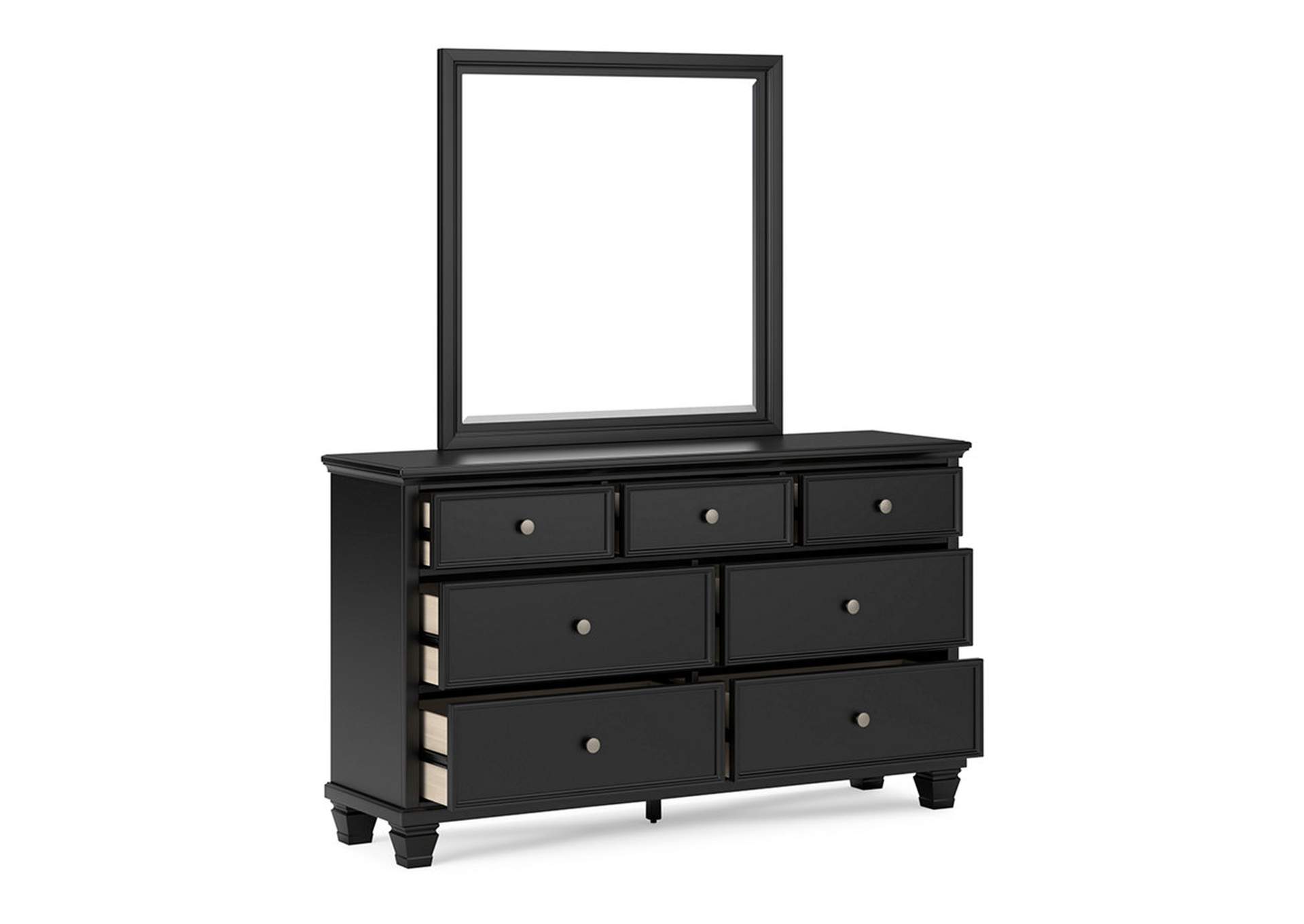 Lanolee Twin Panel Bed with Mirrored Dresser and 2 Nightstands,Signature Design By Ashley