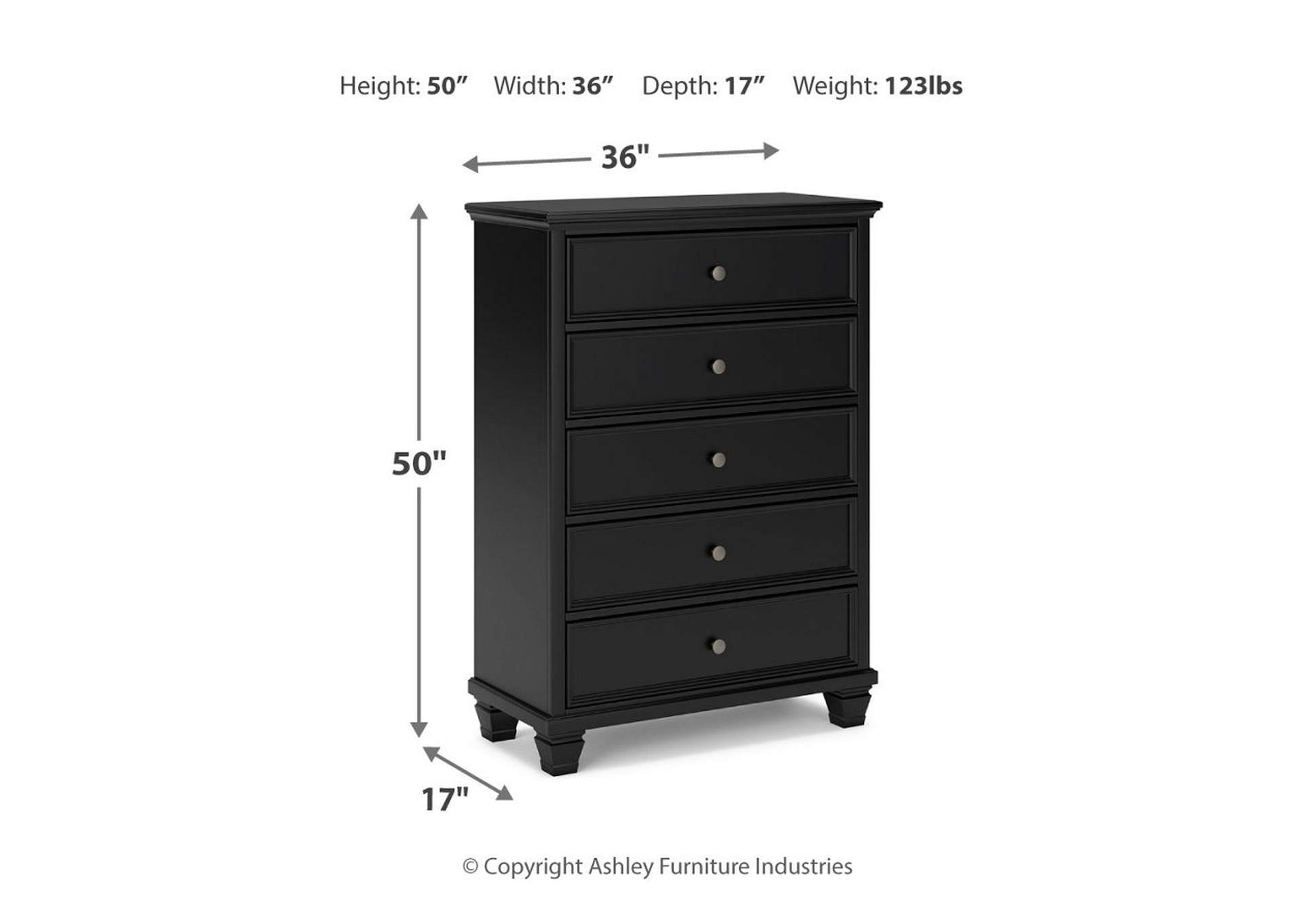 Lanolee Queen Panel Bed with Mirrored Dresser, Chest and 2 Nightstands,Signature Design By Ashley