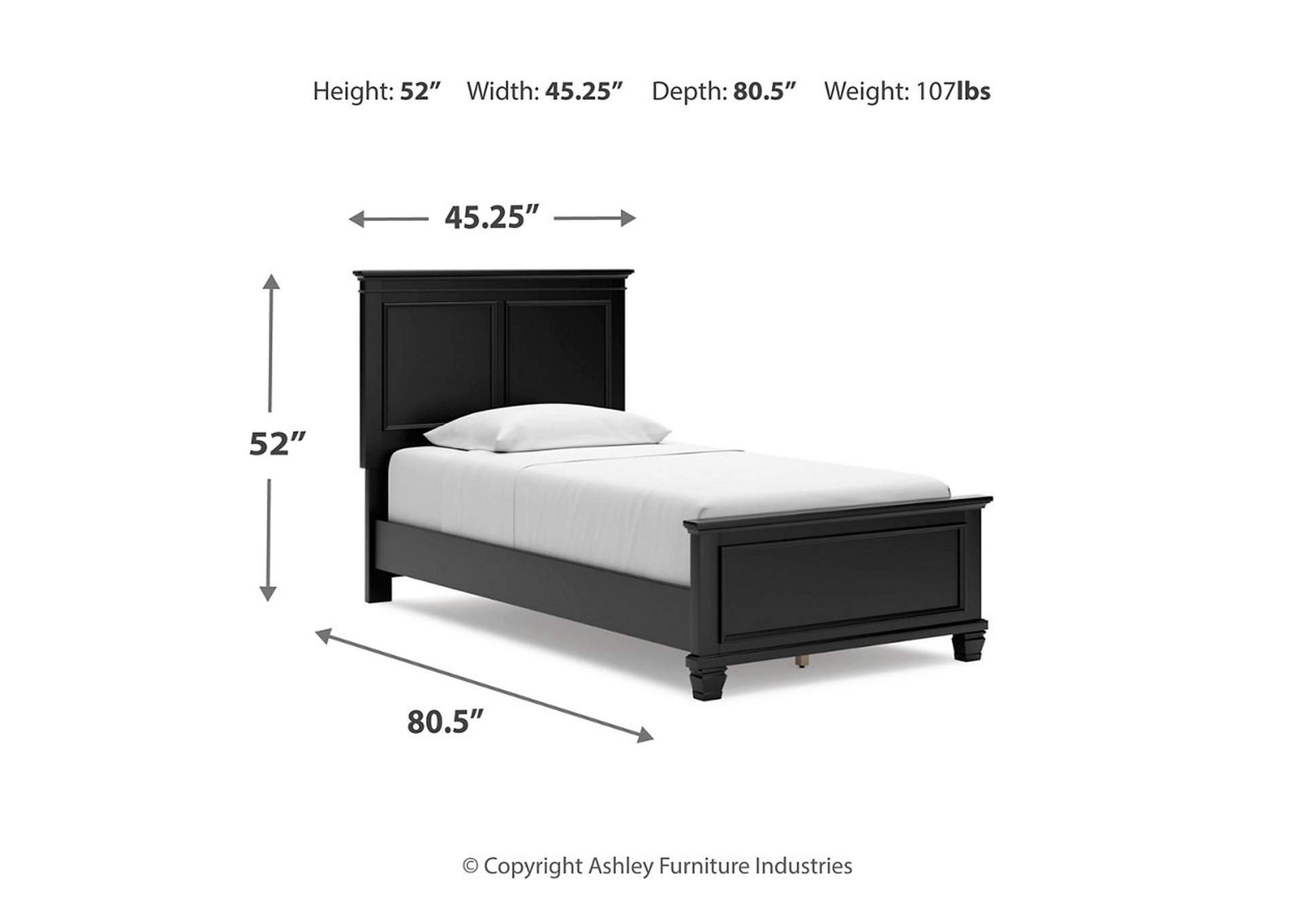 Lanolee Twin Panel Bed,Signature Design By Ashley