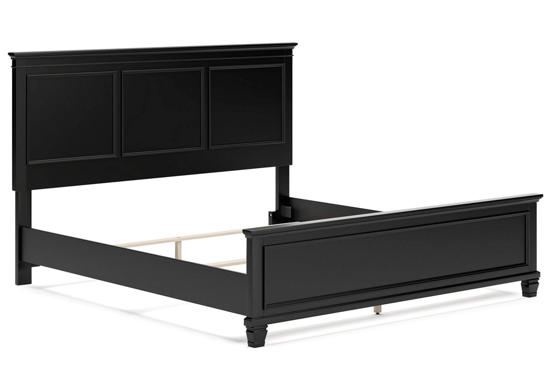 Lanolee King Panel Bed with Mirrored Dresser and Nightstand,Signature Design By Ashley