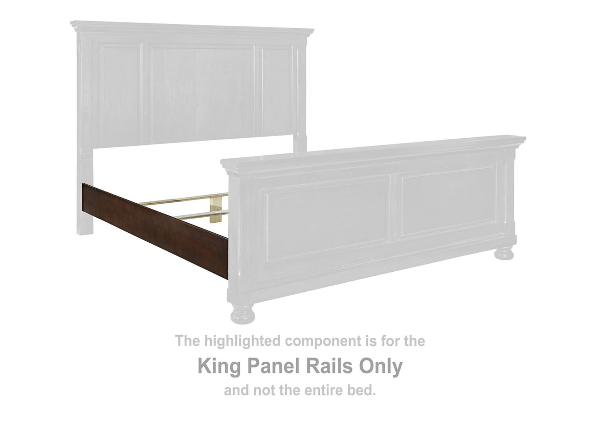 Porter King Panel Bed,Millennium