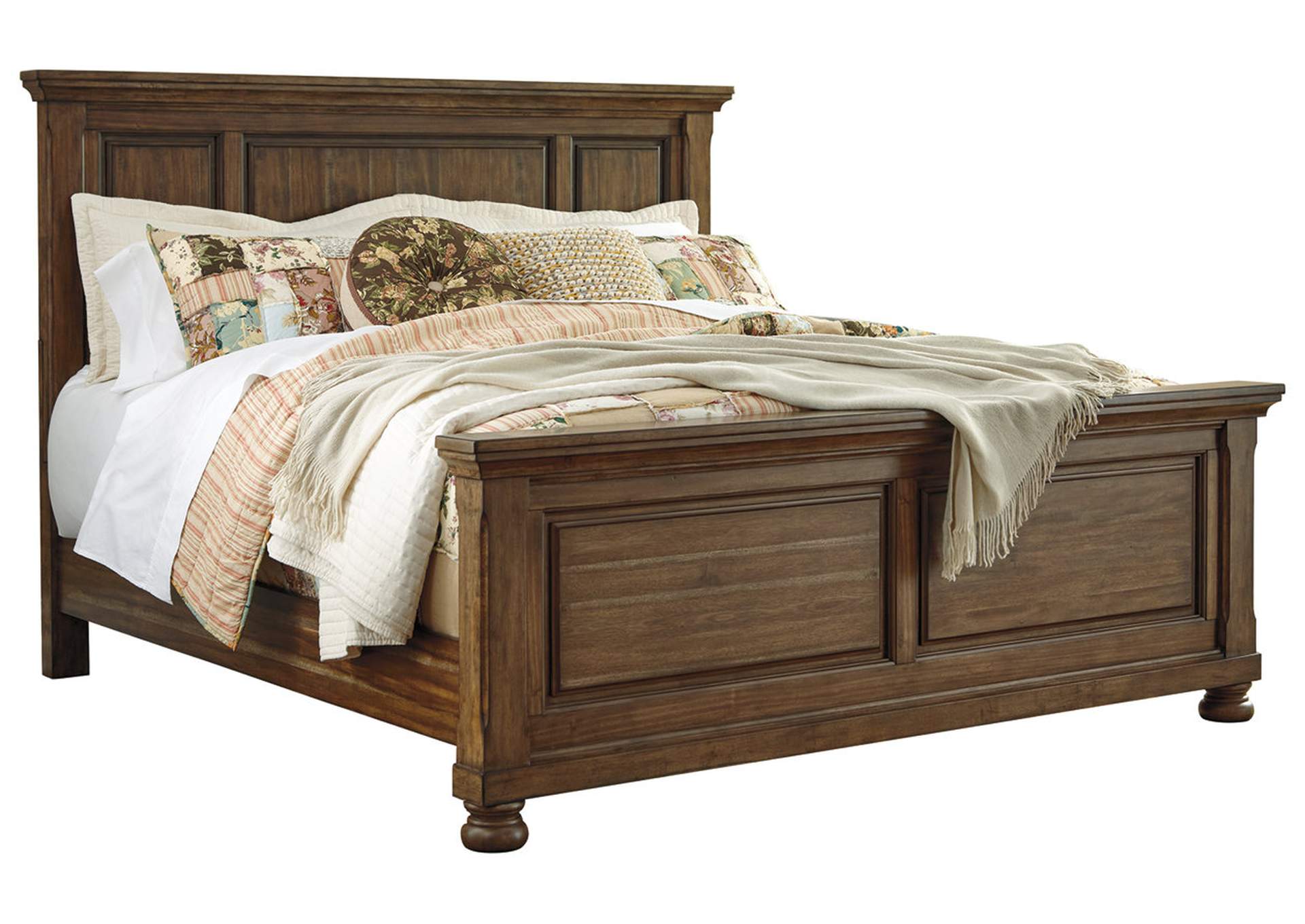 Flynnter King Panel Bed with Mirrored Dresser,Signature Design By Ashley