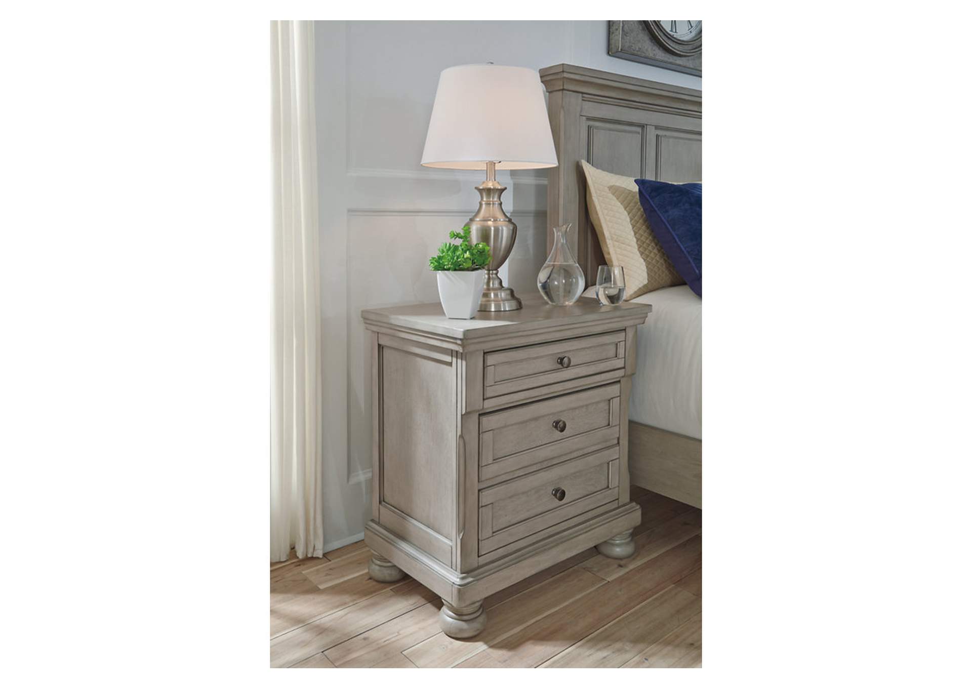 Lettner Queen Panel Storage Bed, Dresser, Mirror and Nightstand,Signature Design By Ashley