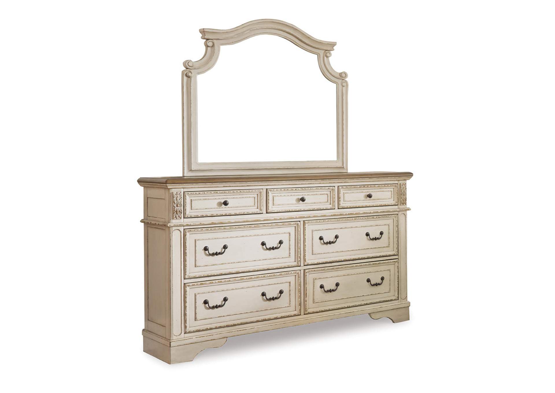 Realyn King Panel Bed with Mirrored Dresser,Signature Design By Ashley