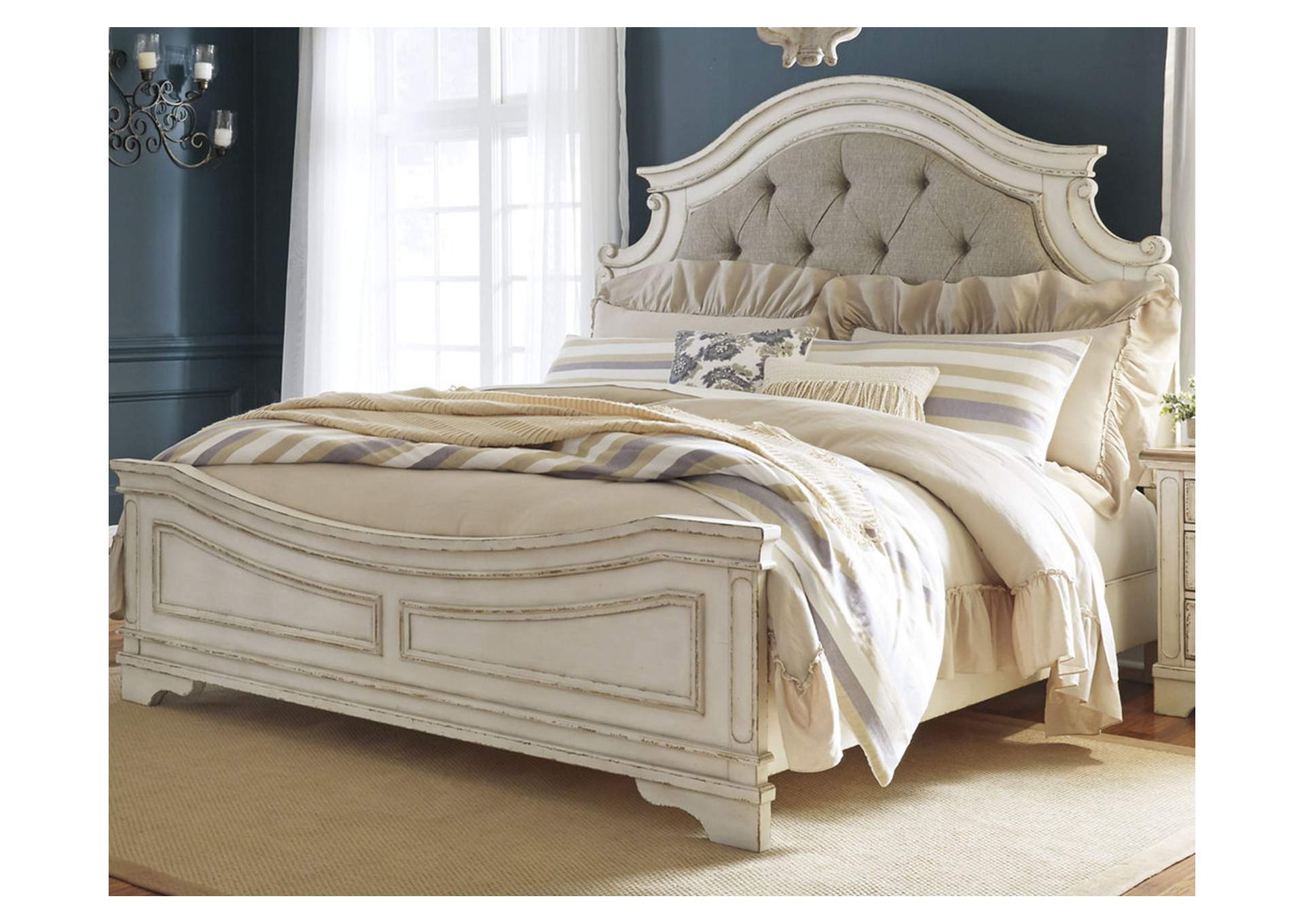 Realyn Queen Upholstered Panel Bed with Dresser,Signature Design By Ashley