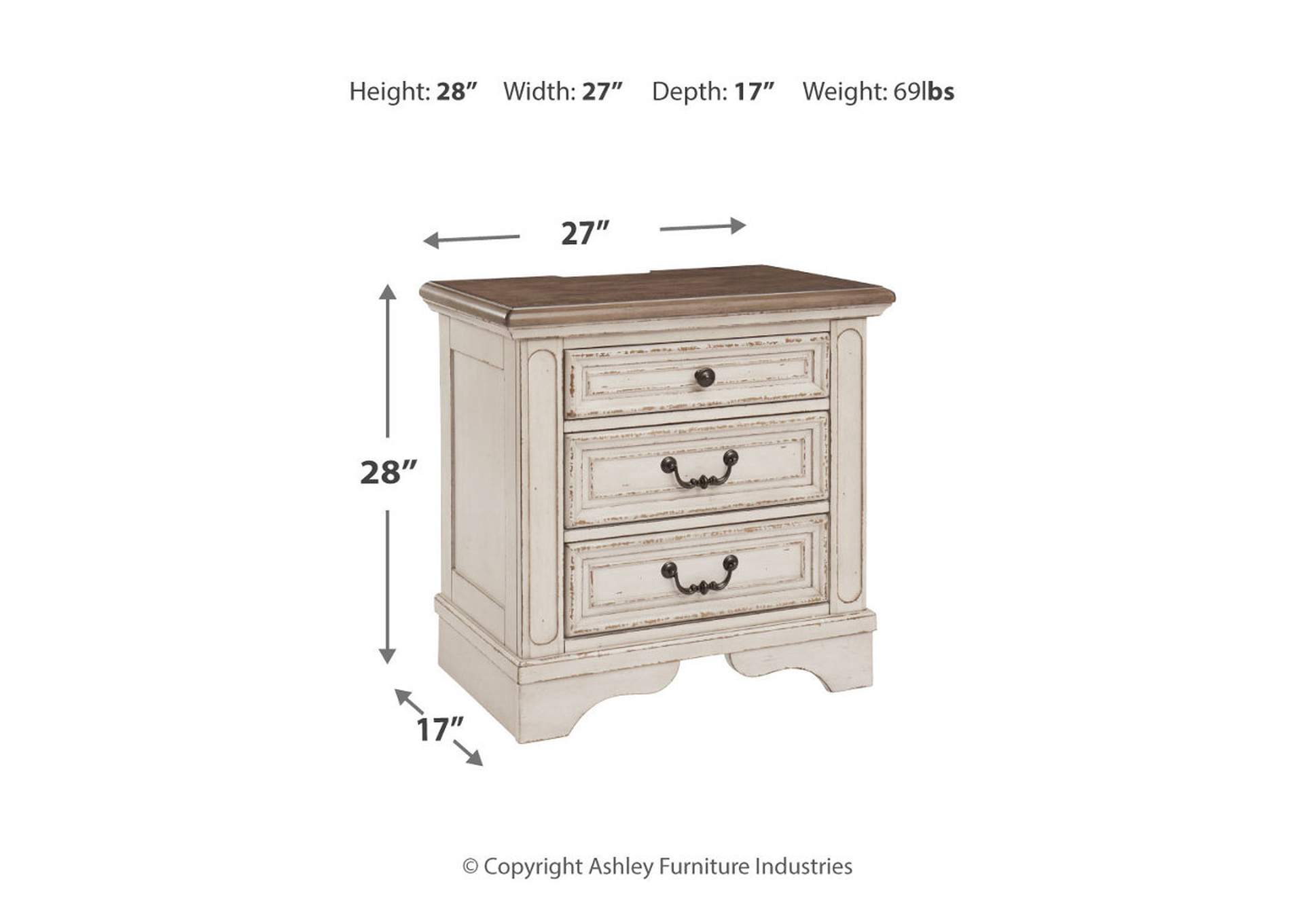 Realyn Full Panel Bed, Dresser and Nightstand,Signature Design By Ashley