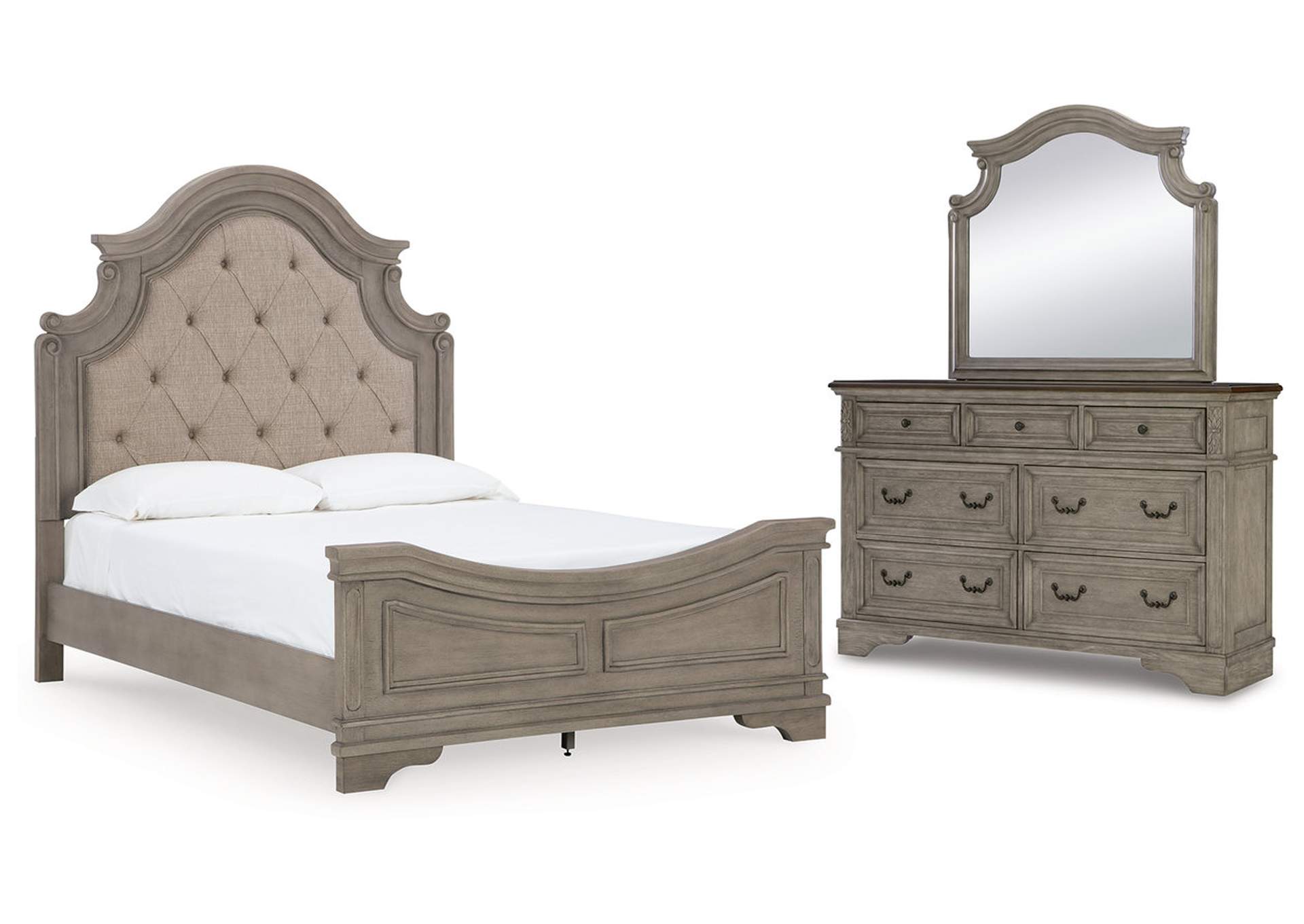 Lodenbay Queen Panel Bed with Mirrored Dresser,Signature Design By Ashley