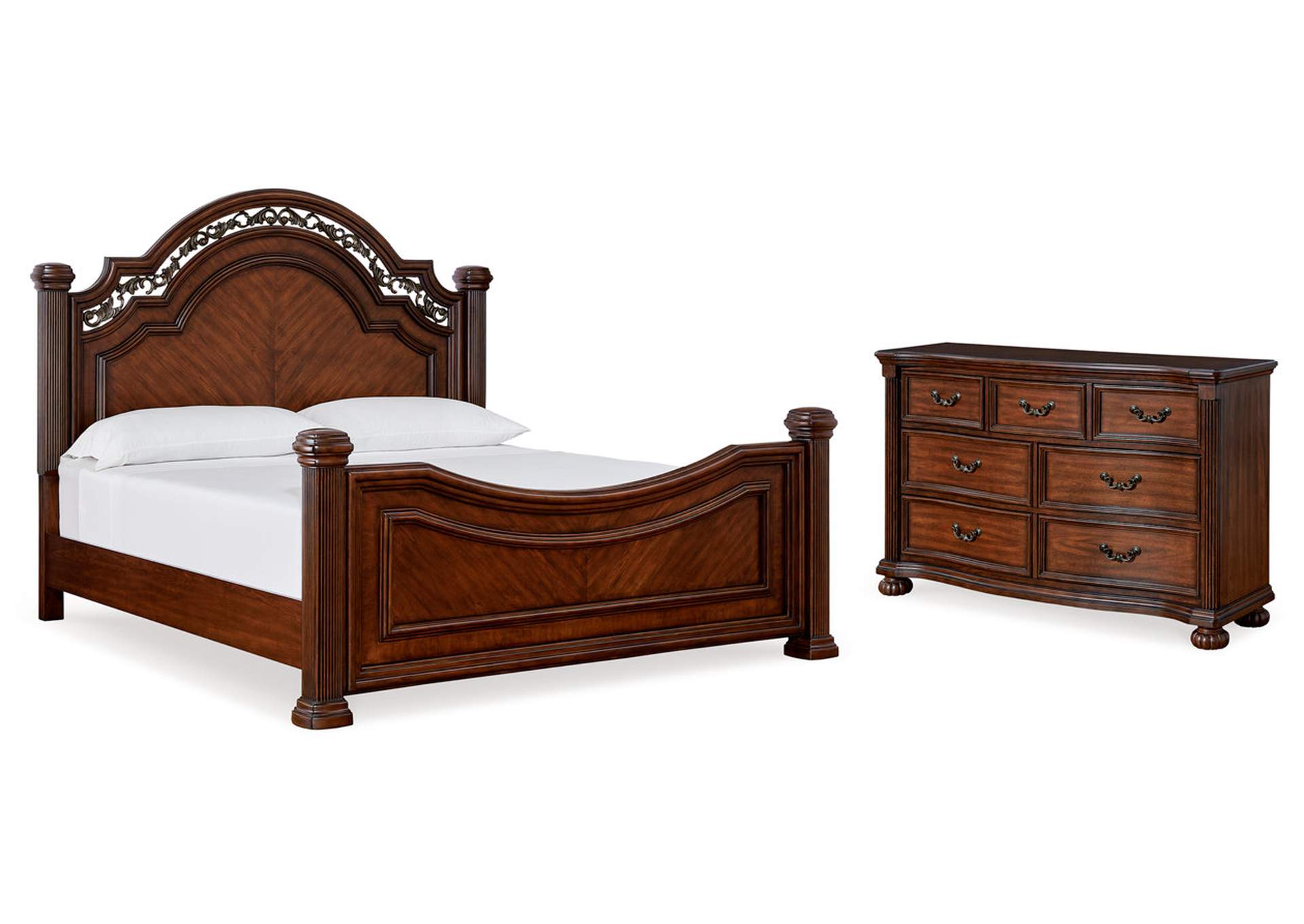 Lavinton Queen Poster Bed with Dresser,Signature Design By Ashley