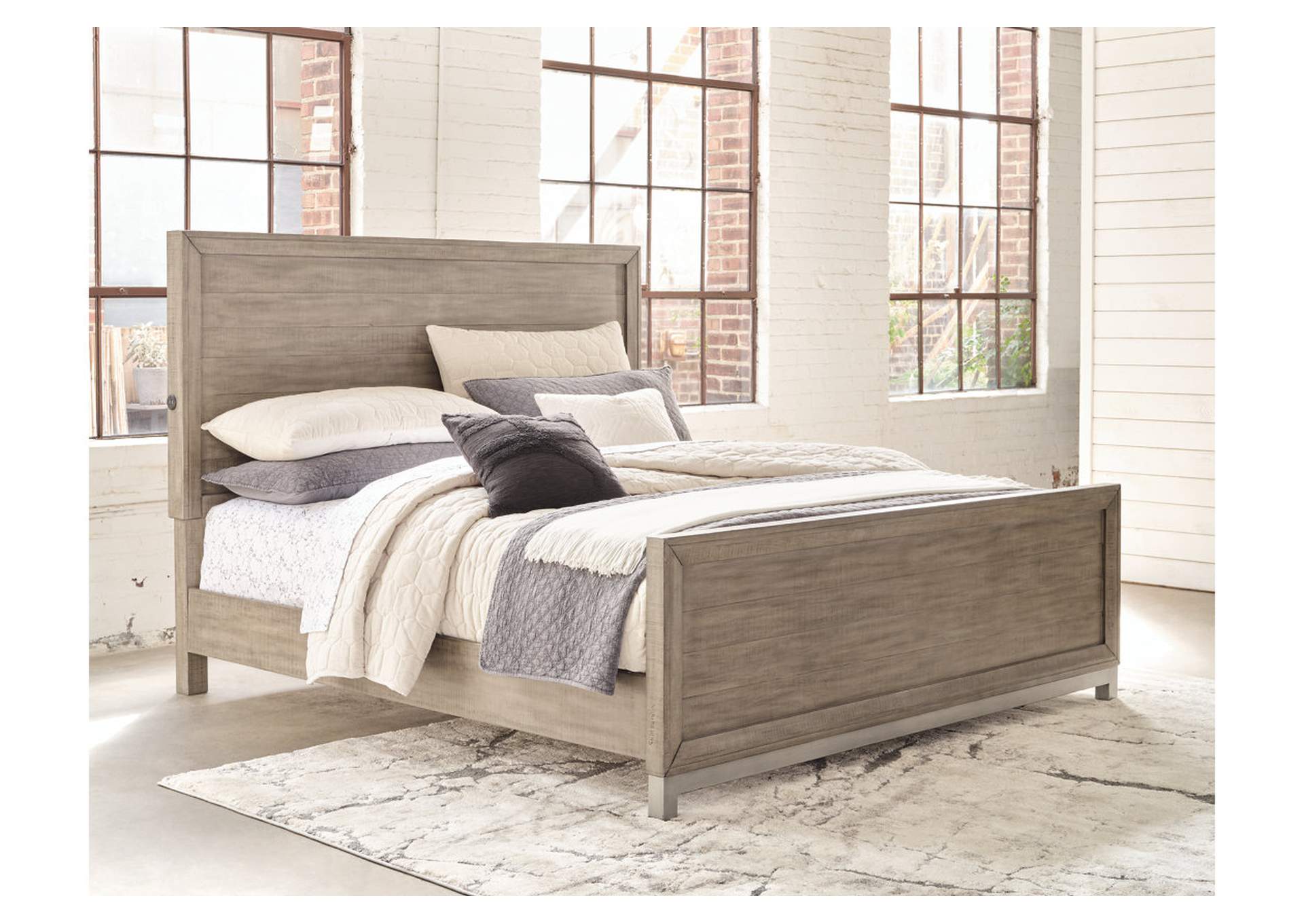 Krystanza King Panel Bed,Millennium