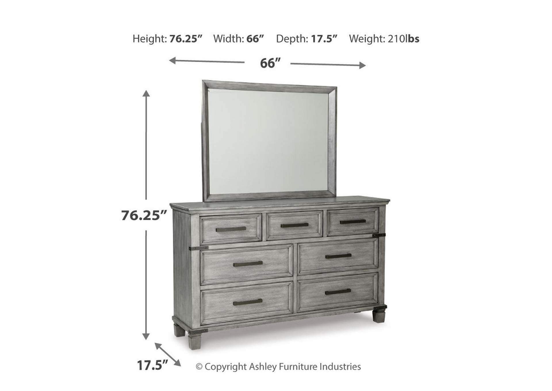 Russelyn King Panel Storage Bed, Dresser, Mirror and 2 Nightstands,Signature Design By Ashley