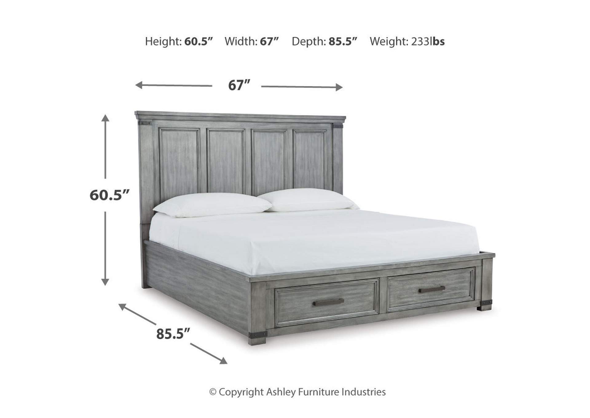 Russelyn Queen Panel Storage Bed, Dresser, Mirror, Chest and 2 Nightstands,Signature Design By Ashley