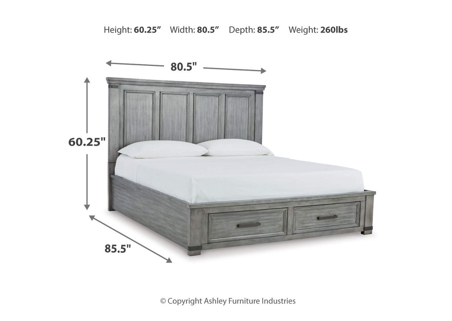 Russelyn King Panel Storage Bed, Dresser, Mirror and 2 Nightstands,Signature Design By Ashley