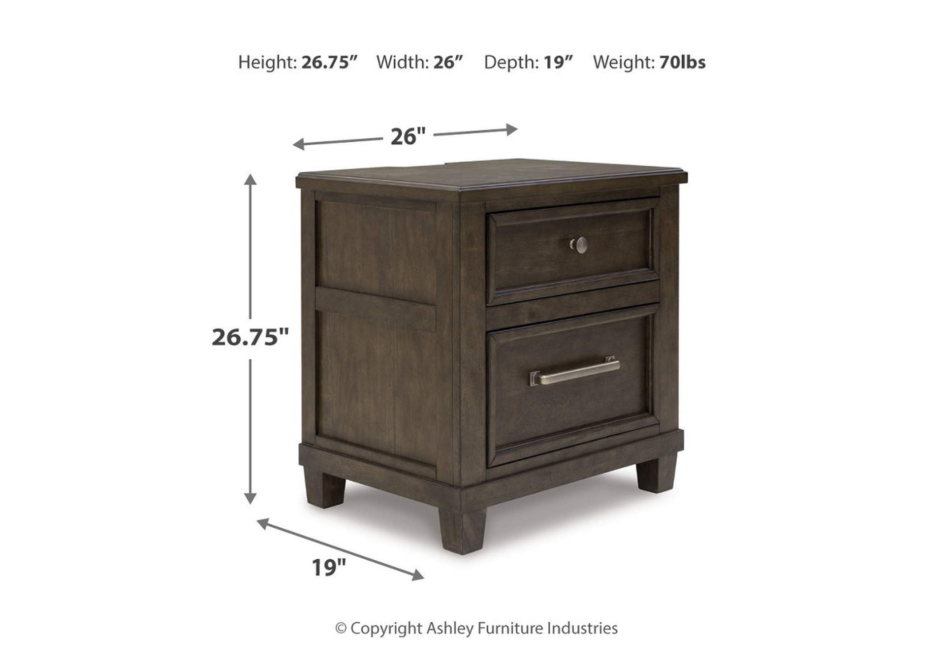 Hillcott Nightstand,Millennium