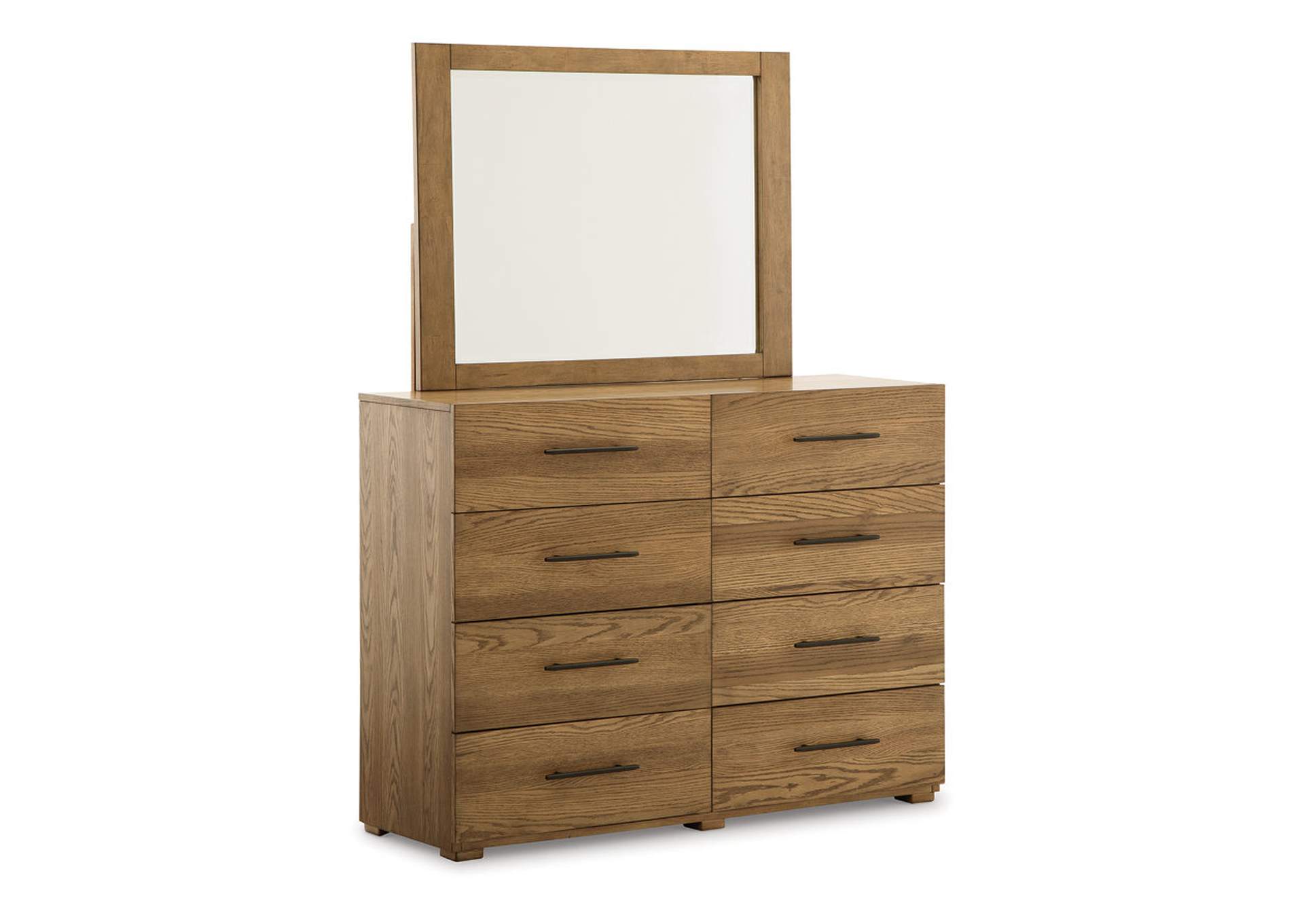 Dakmore King Upholstered Bed, Dresser and Mirror,Signature Design By Ashley