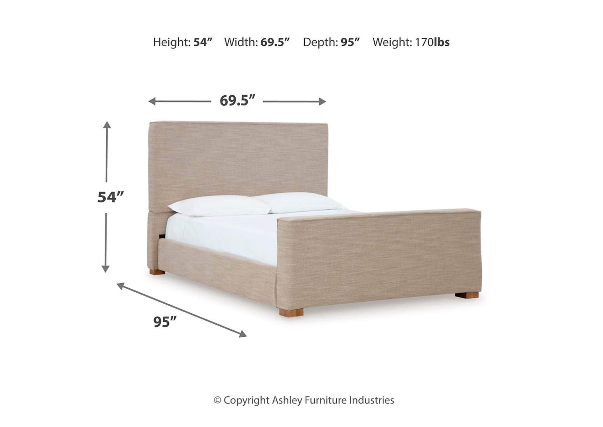 Dakmore Queen Upholstered Bed,Signature Design By Ashley