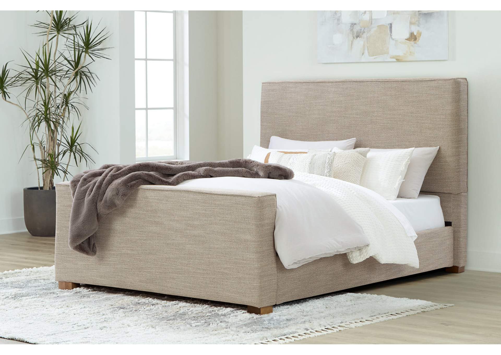 Dakmore Queen Upholstered Bed,Signature Design By Ashley