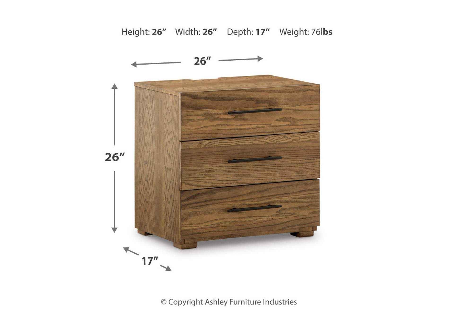 Dakmore Nightstand,Signature Design By Ashley