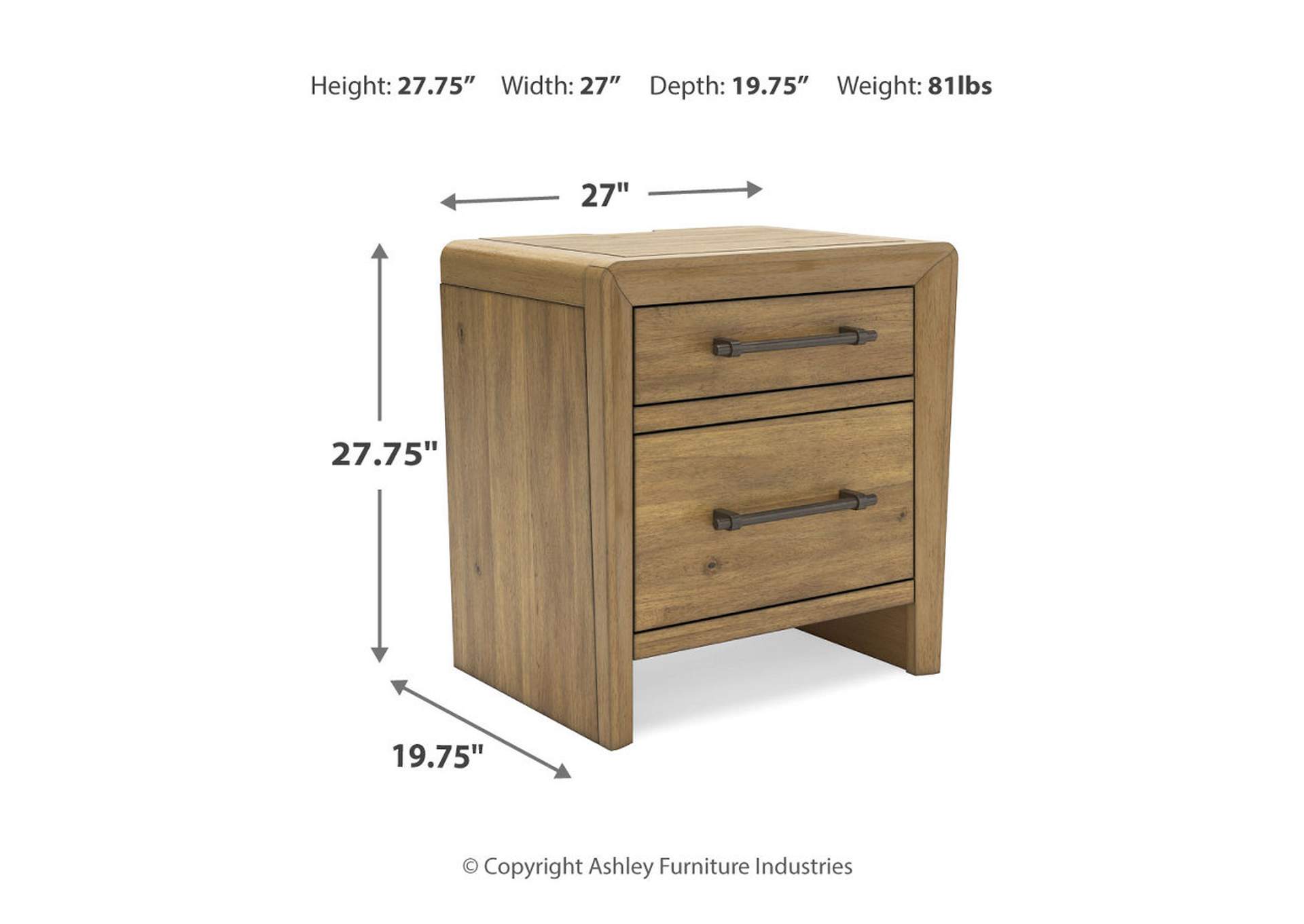 Takston Nightstand,Ashley