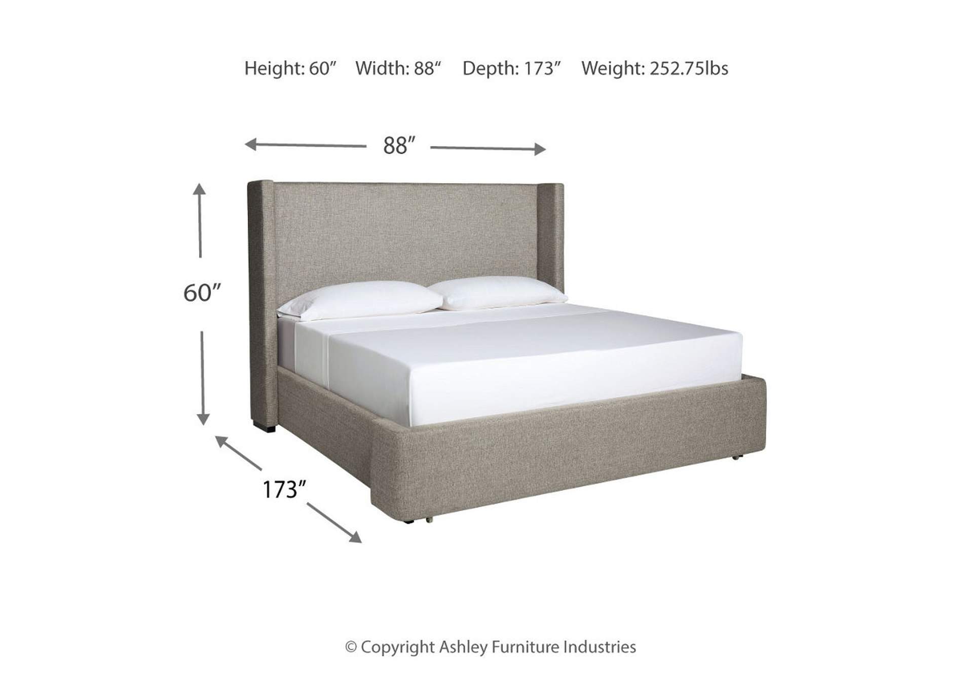 Fawnburg King Upholstered Storage Bed,Millennium