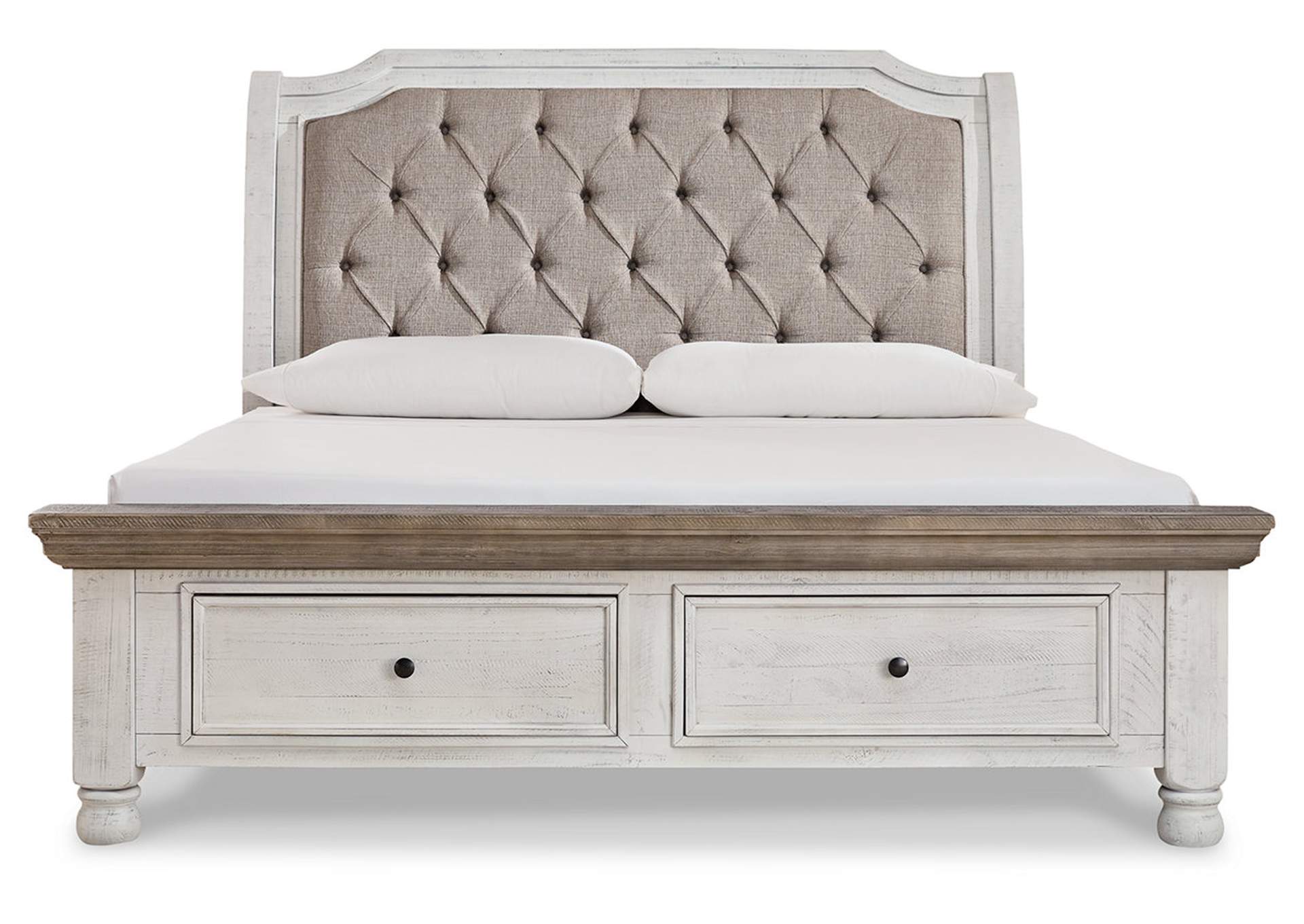 Havalance King Sleigh Bed with Storage, Dresser and Mirror,Millennium