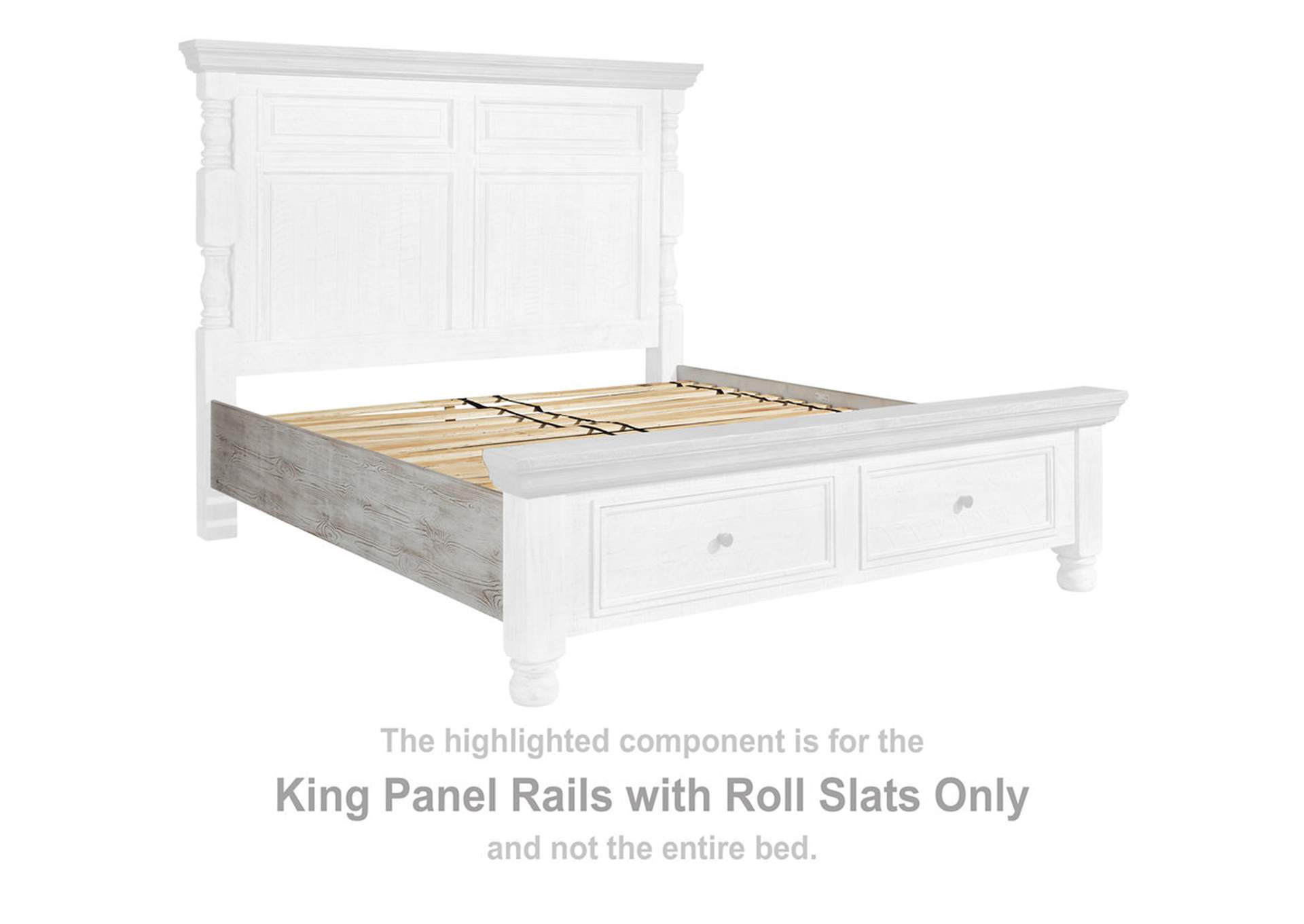 Havalance King Poster Bed with 2 Storage Drawers,Millennium