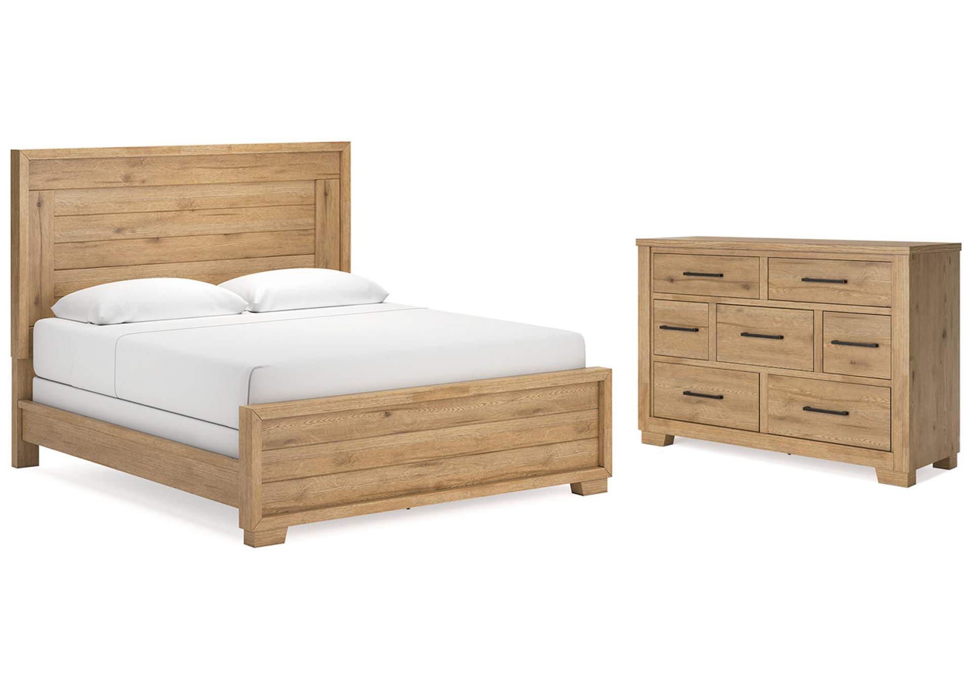 Galliden California King Panel Bed with Dresser,Signature Design By Ashley