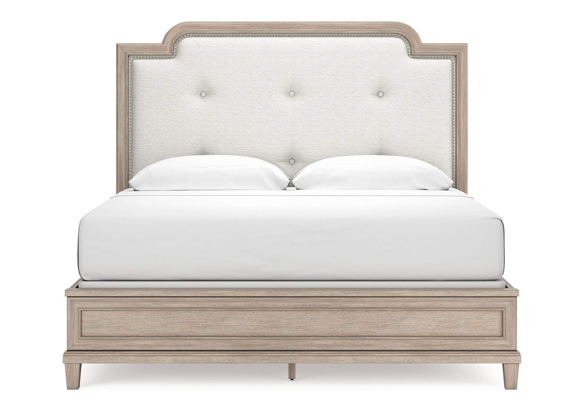 Jorlaina King Upholstered Panel Bed,Millennium