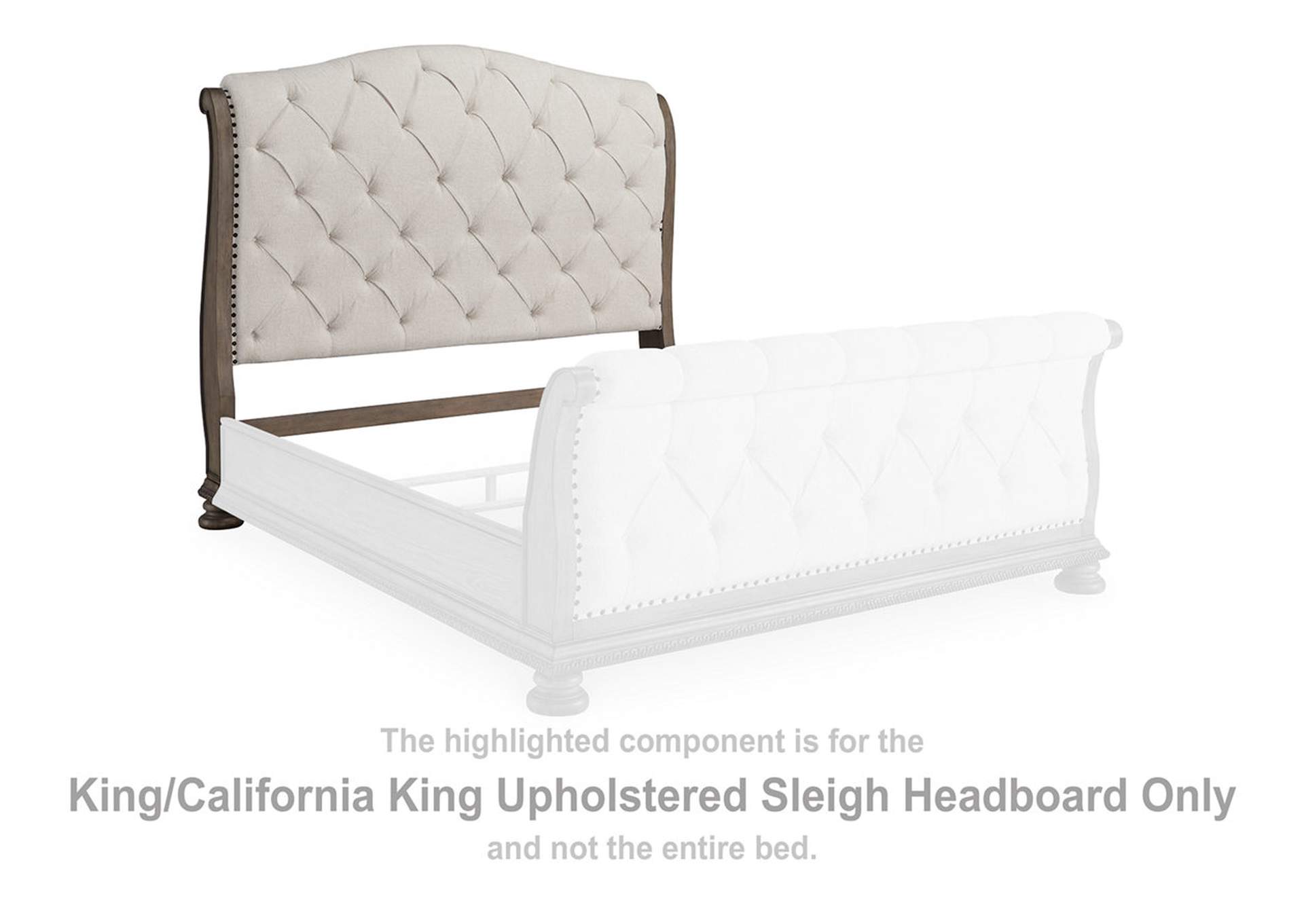 Ardenfield California King Upholstered Sleigh Bed,Signature Design By Ashley