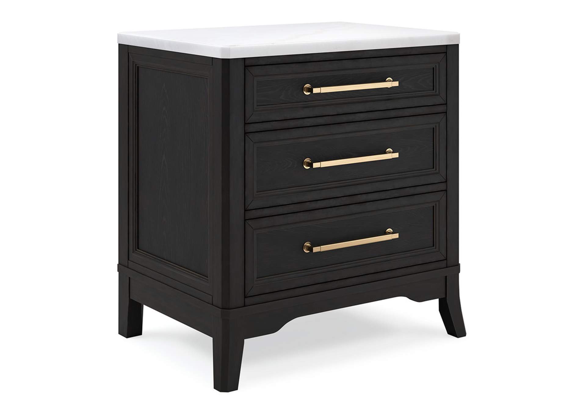 Welltern California King Panel Bed with Mirrored Dresser, Chest and Nightstand,Millennium