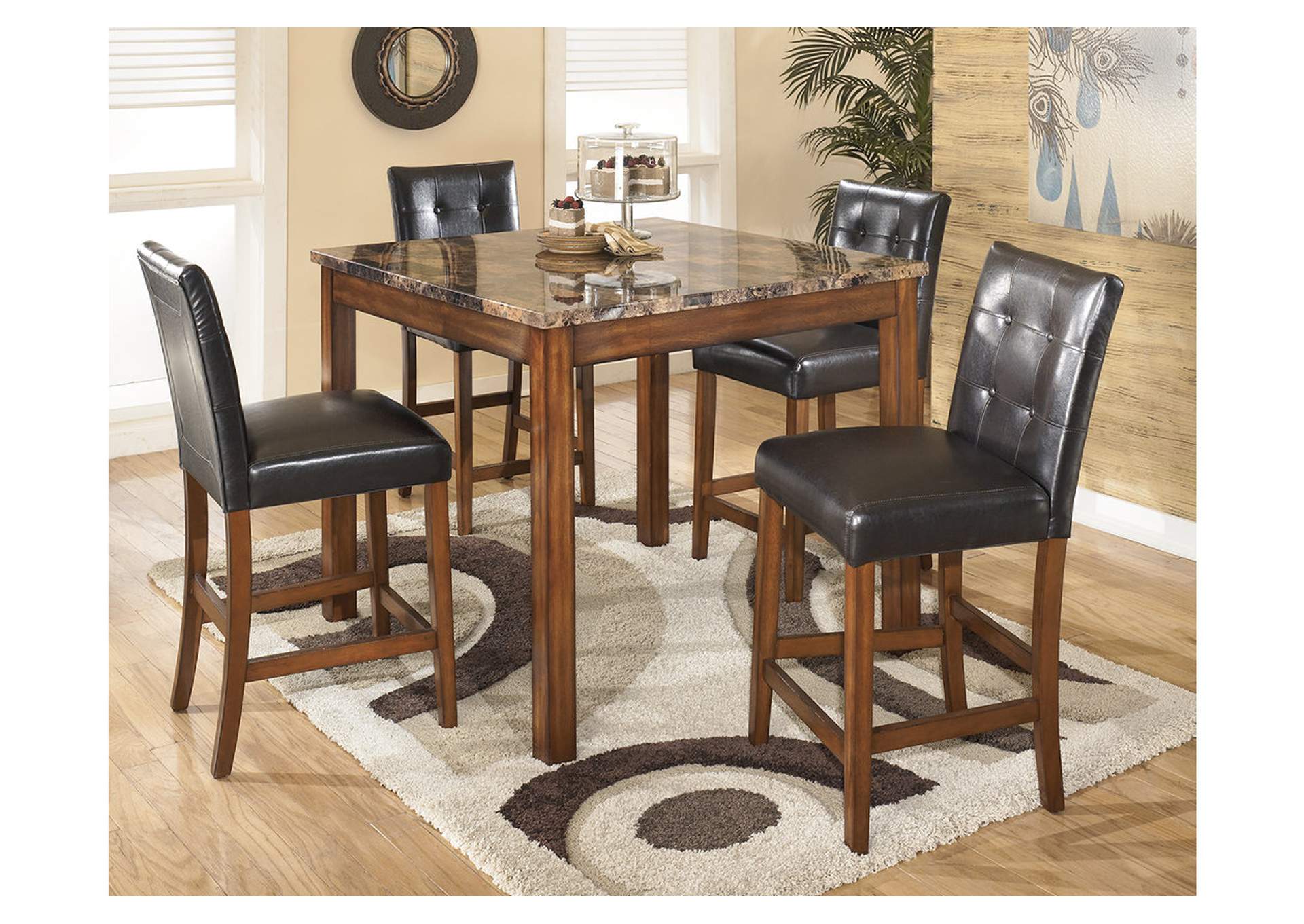Theo 5 Piece Counter Height Dining Set,Signature Design By Ashley