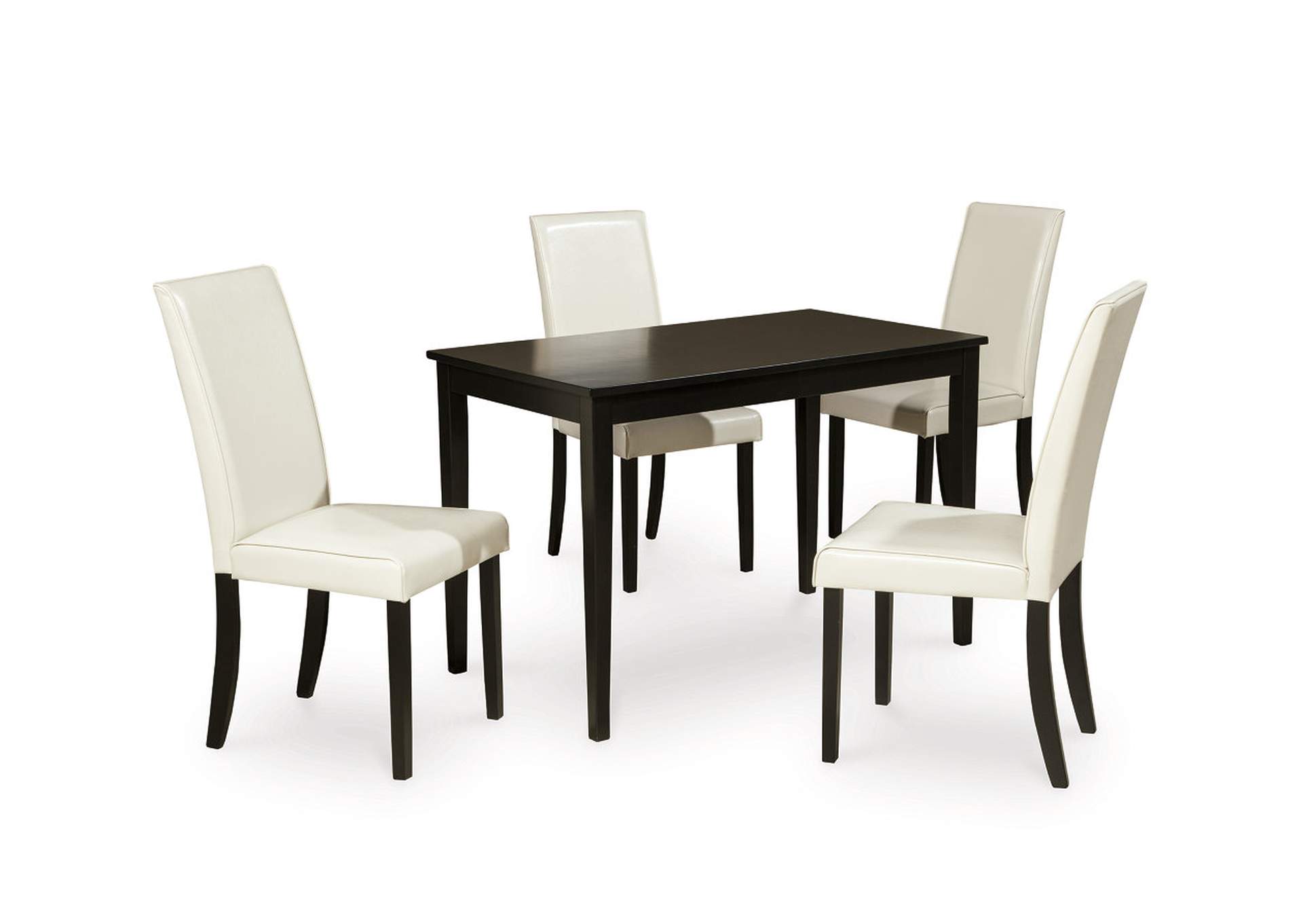 Kimonte Dining Table and 4 Chairs,Signature Design By Ashley