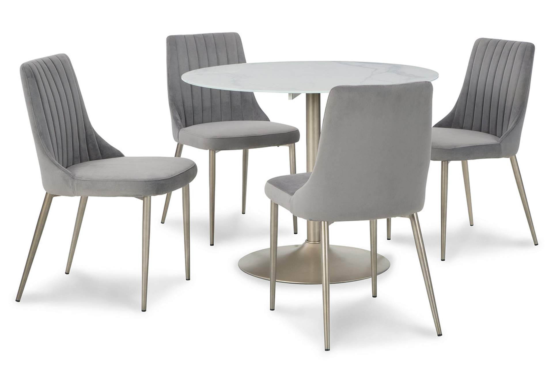Barchoni Dining Table and 4 Chairs,Signature Design By Ashley
