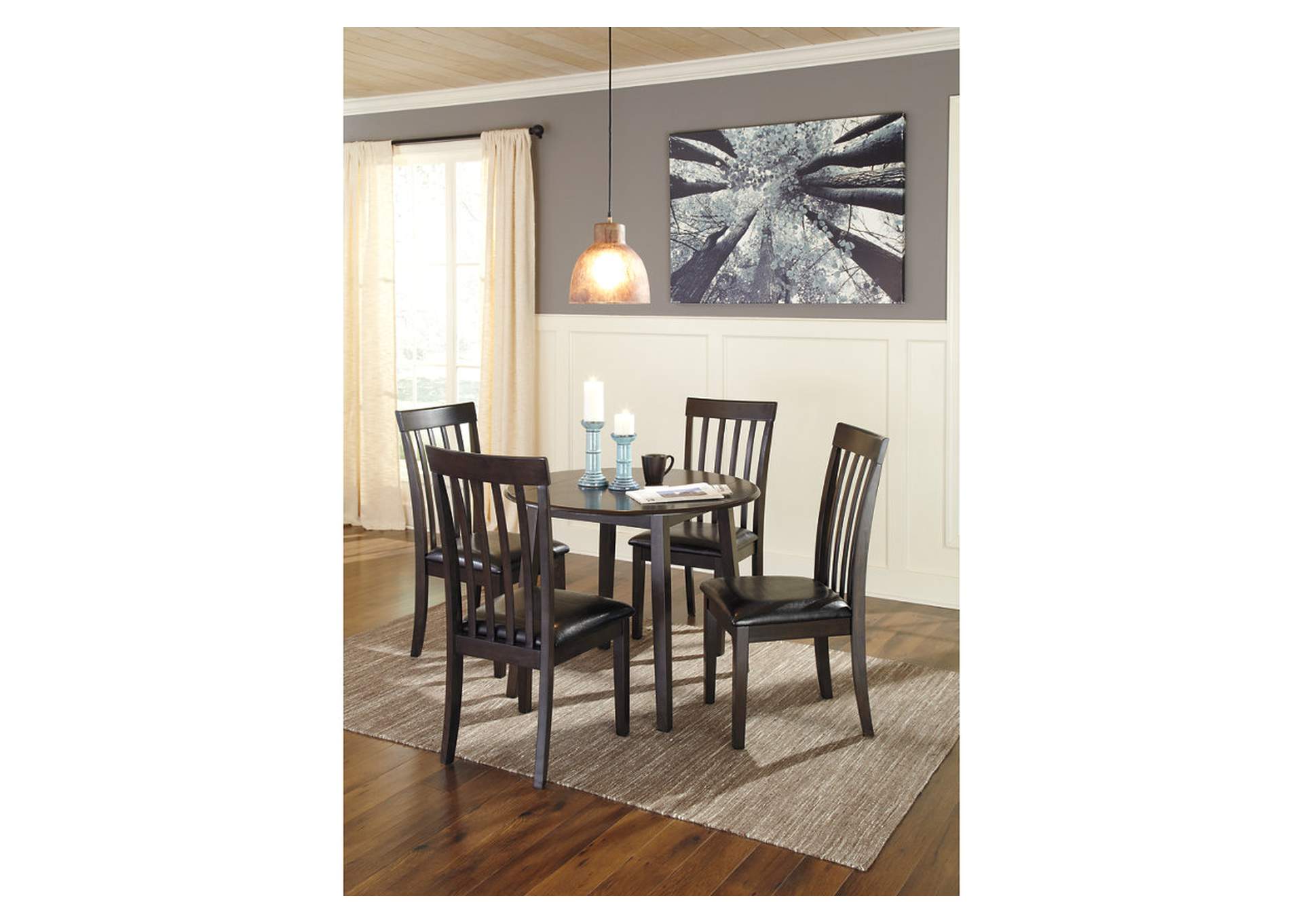 Hammis Dining Table and 4 Chairs,Signature Design By Ashley