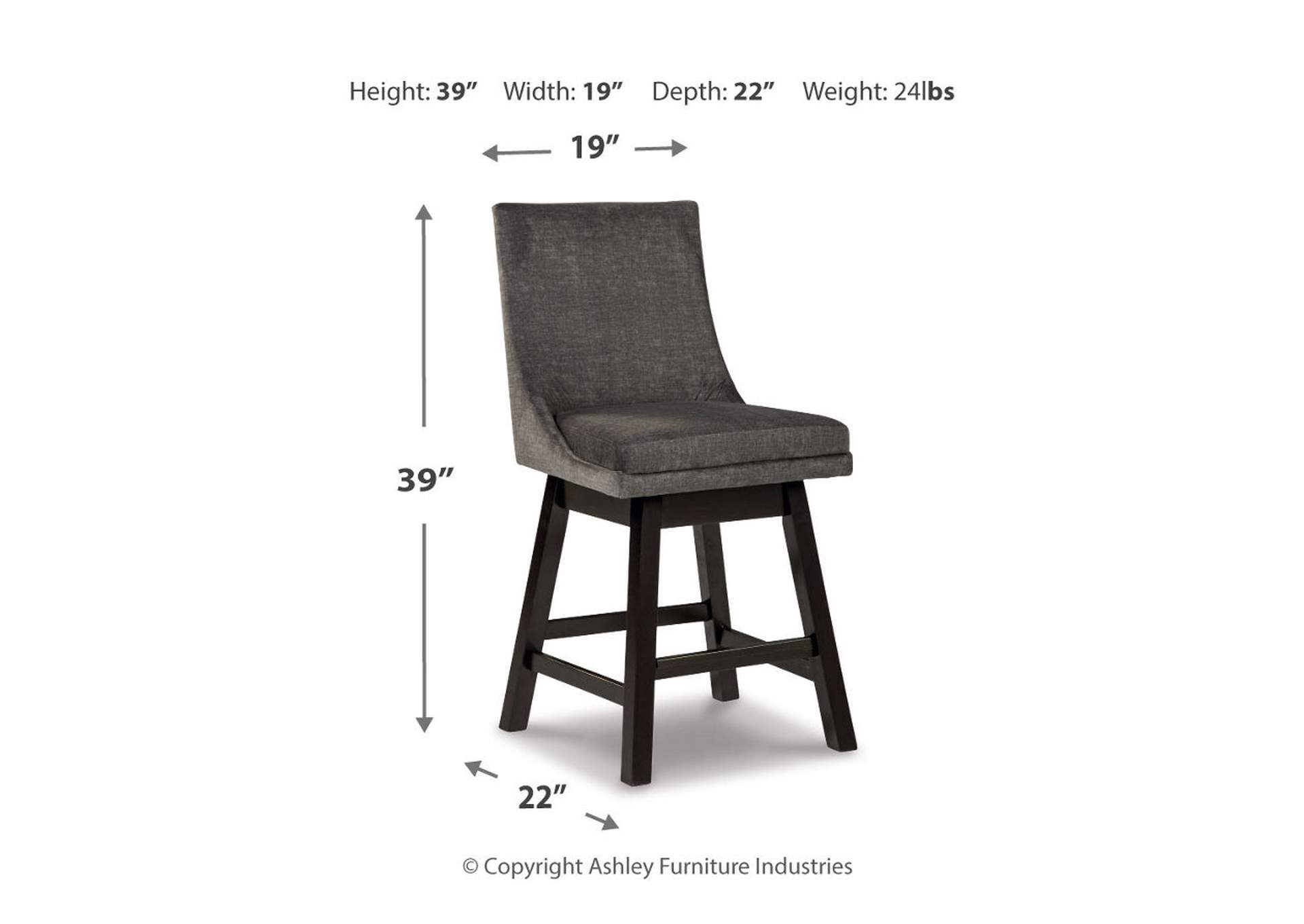 Tallenger Counter Height Bar Stool (Set of 2),Signature Design By Ashley