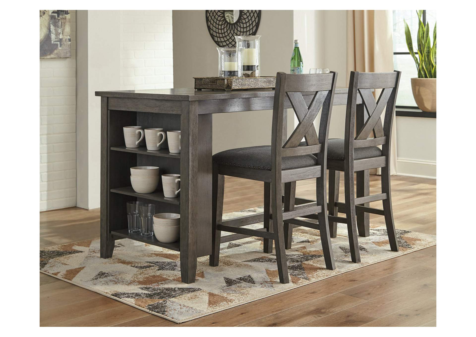 Caitbrook Counter Height Dining Table and 2 Barstools,Signature Design By Ashley
