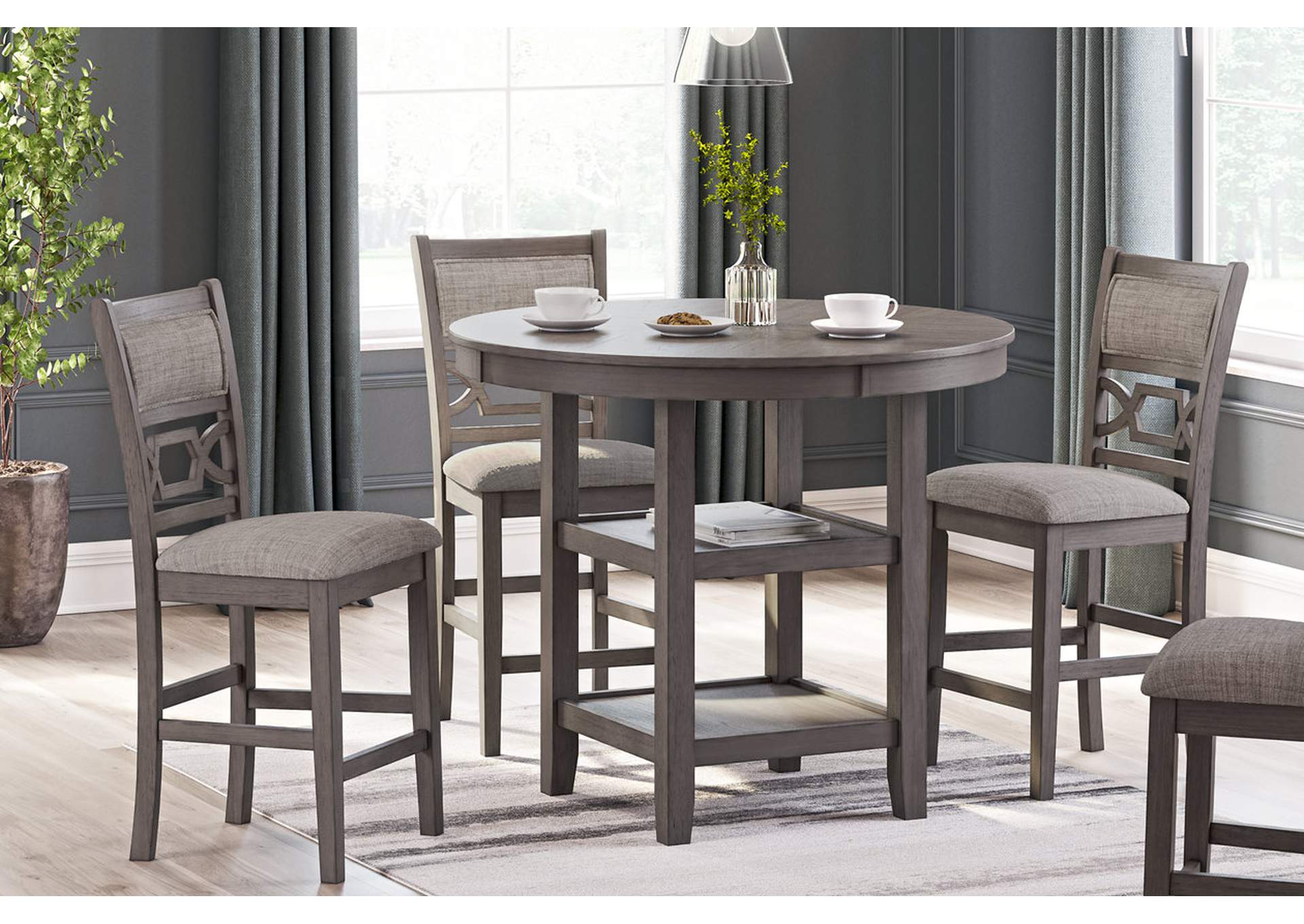 Wrenning Counter Height Dining Table and 4 Barstools (Set of 5),Signature Design By Ashley