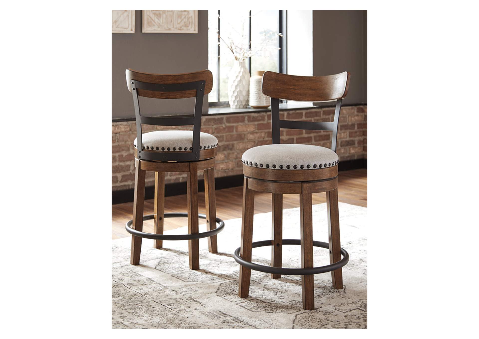Valebeck Counter Height Dining Table and 4 Barstools,Signature Design By Ashley