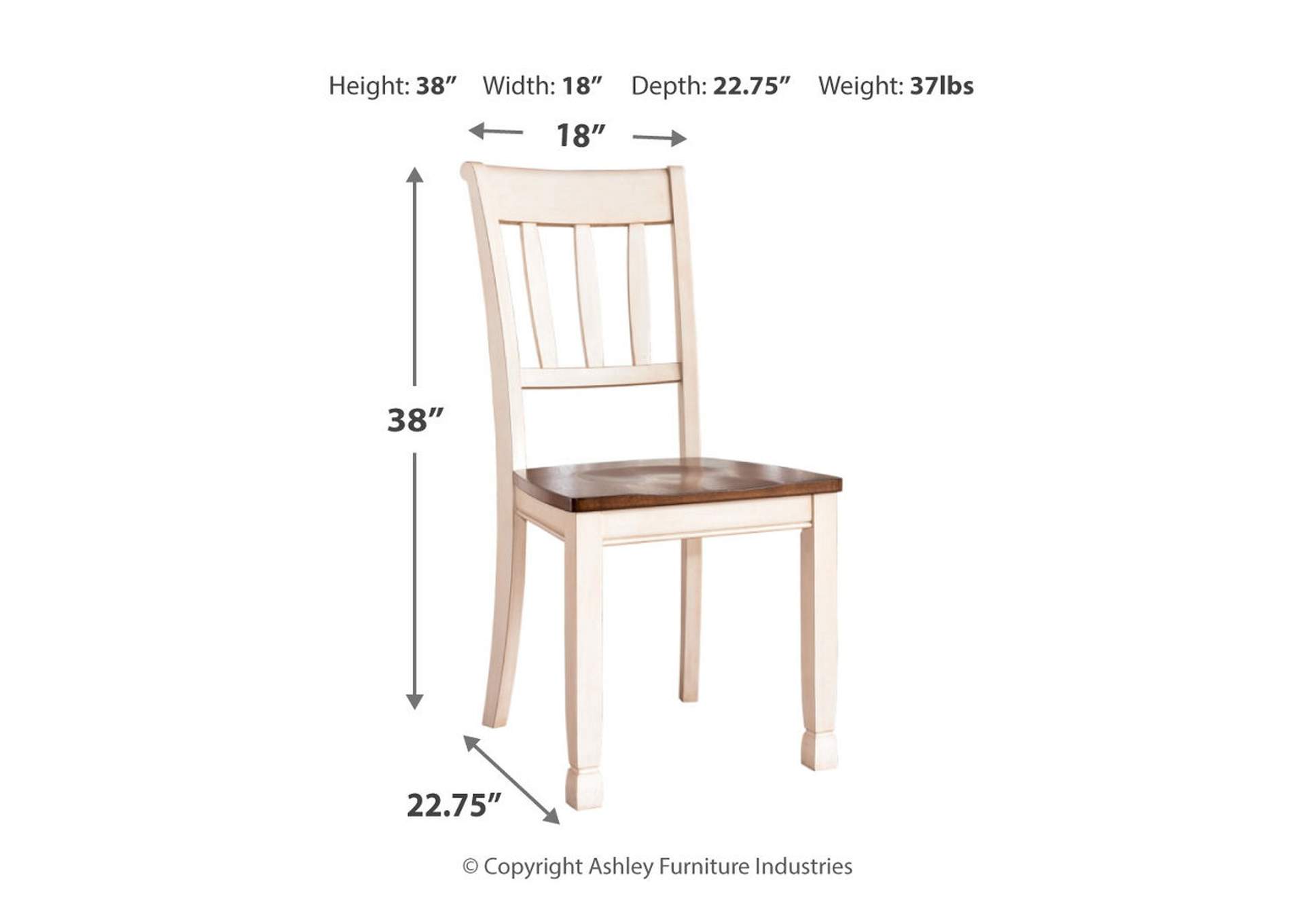 Whitesburg Dining Chair (Set of 2),Signature Design By Ashley